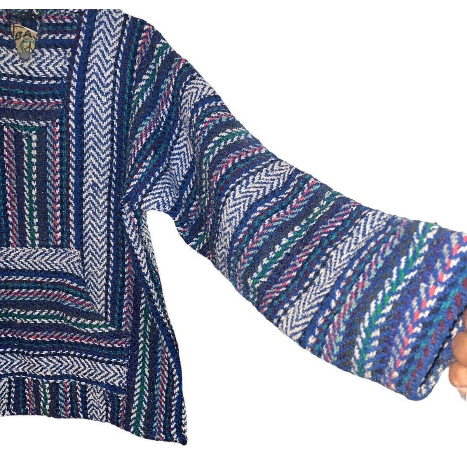 Baja Joe Baja Joe Hoodie Poncho Medium Drug Rug Blue/Green/White/Pink Size US M / EU 48-50 / 2 - 4 Thumbnail