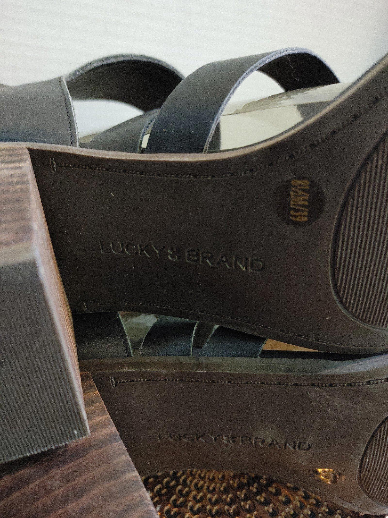 Lucky Brand Lucky Brand Kailas Leather Strappy Sandal Size 8.5M Size US 8.5 / IT 38.5 - 6 Thumbnail