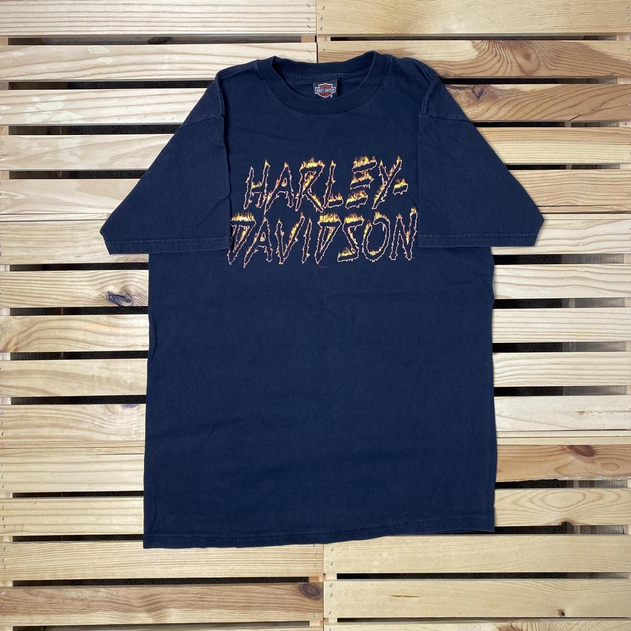 Harley Davidson Vintage Harley Davidson CO Black Flame Biker Tee Size Medium Size US M / EU 48-50 / 2 - 1 Thumbnail