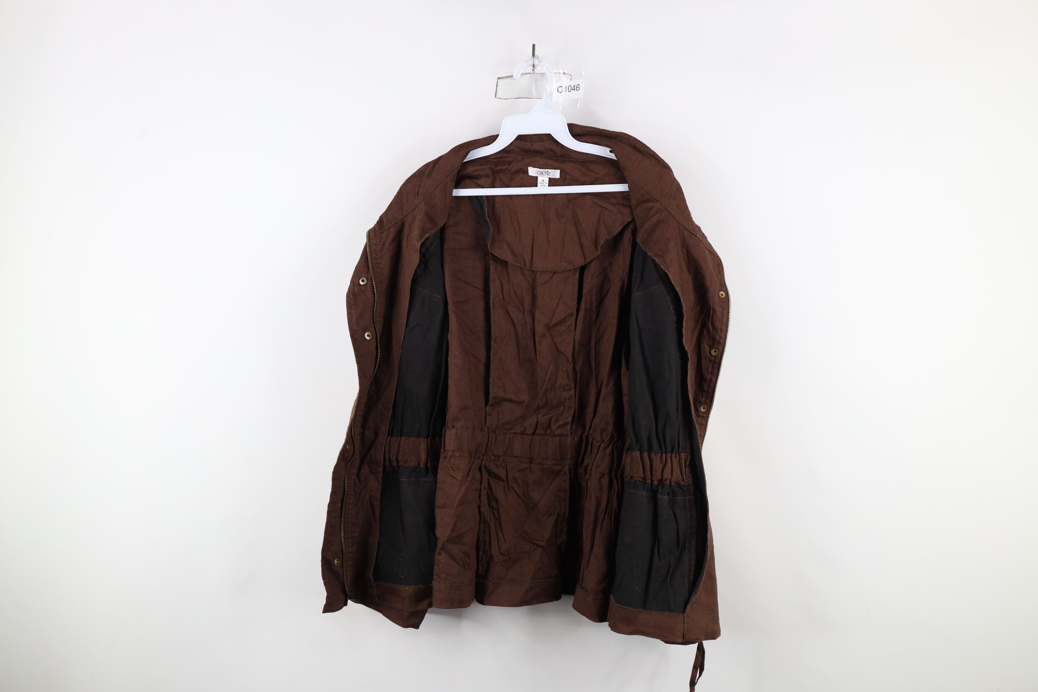Vintage Vintage 90s Cache Roll Sleeve Flared Jacket Brown Size M / US 6-8 / IT 42-44 - 11 Thumbnail