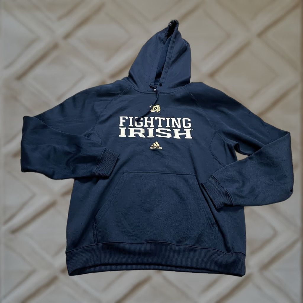 Adidas Adidas Clima Warm Hoodie Pullover Men M Navy Blue Sports Logo Pullover Hoodie Size US M / EU 48-50 / 2 - 1 Thumbnail