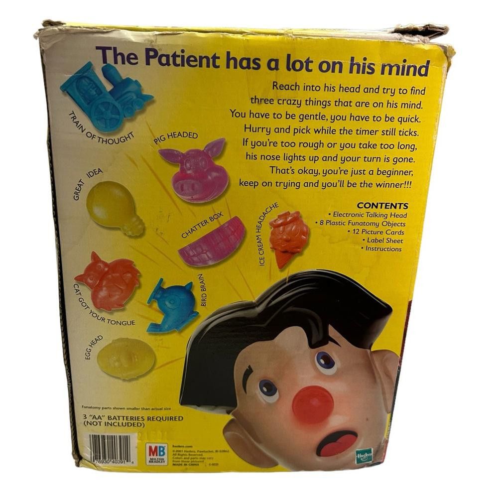 Designer Vintage 2001 Milton Bradley Operation Brain Surgery Game Size ONE SIZE - 3 Thumbnail