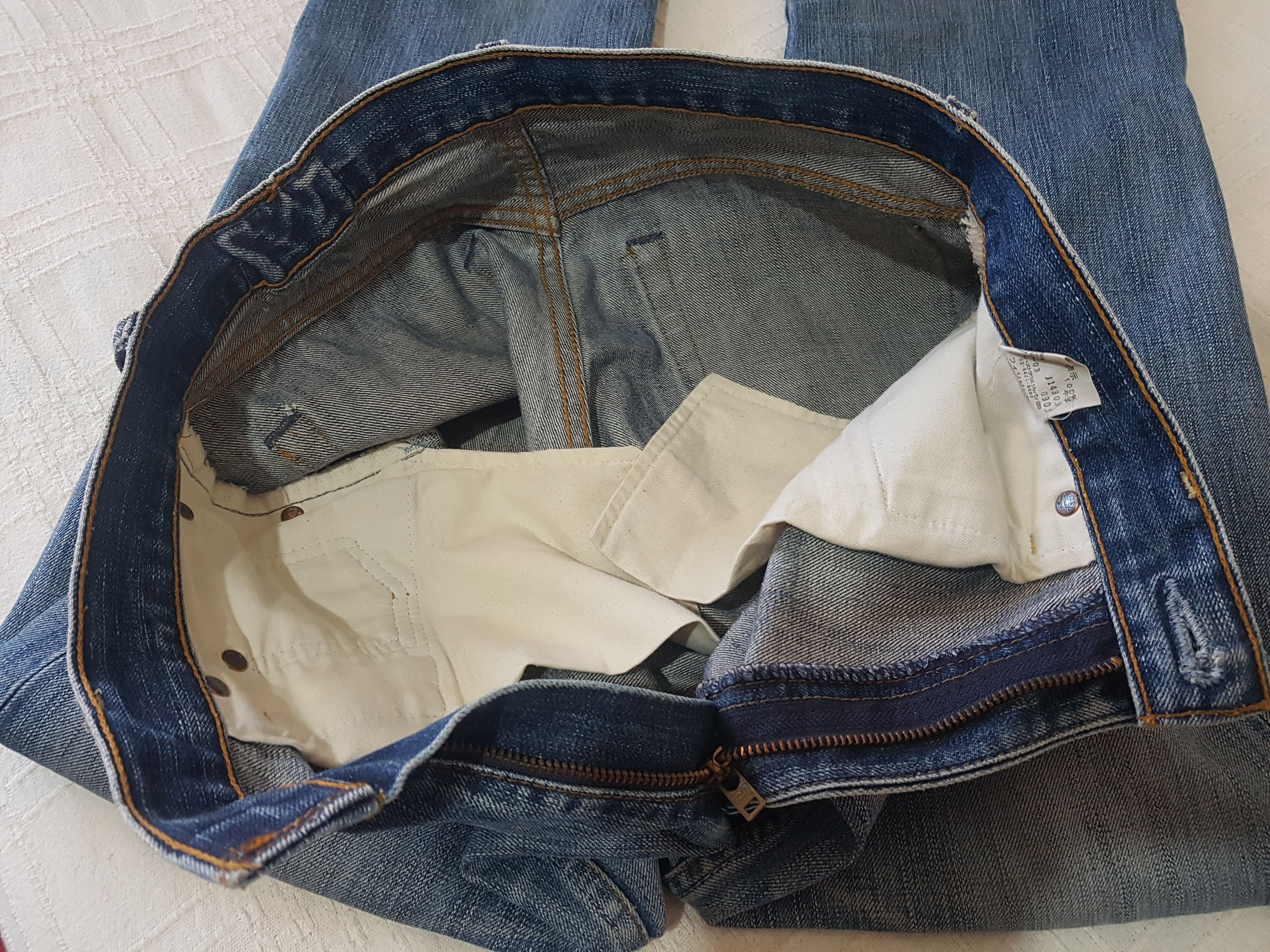 Levi's Vintage Levi's 503 Faded Distressed Jeans Size US 31 - 12 Thumbnail