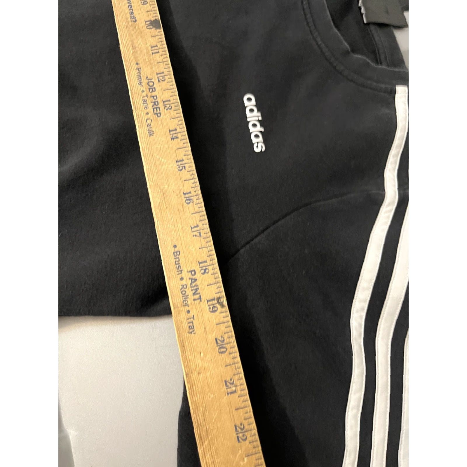 Adidas Adidas Essentials Fleece 3 Stripe Sweatshirt Crewneck Pullover Logo Womens M Black Sweatshirt Pullover Logo Adidas Essentials Women M Black Size M / US 6-8 / IT 42-44 - 5 Thumbnail