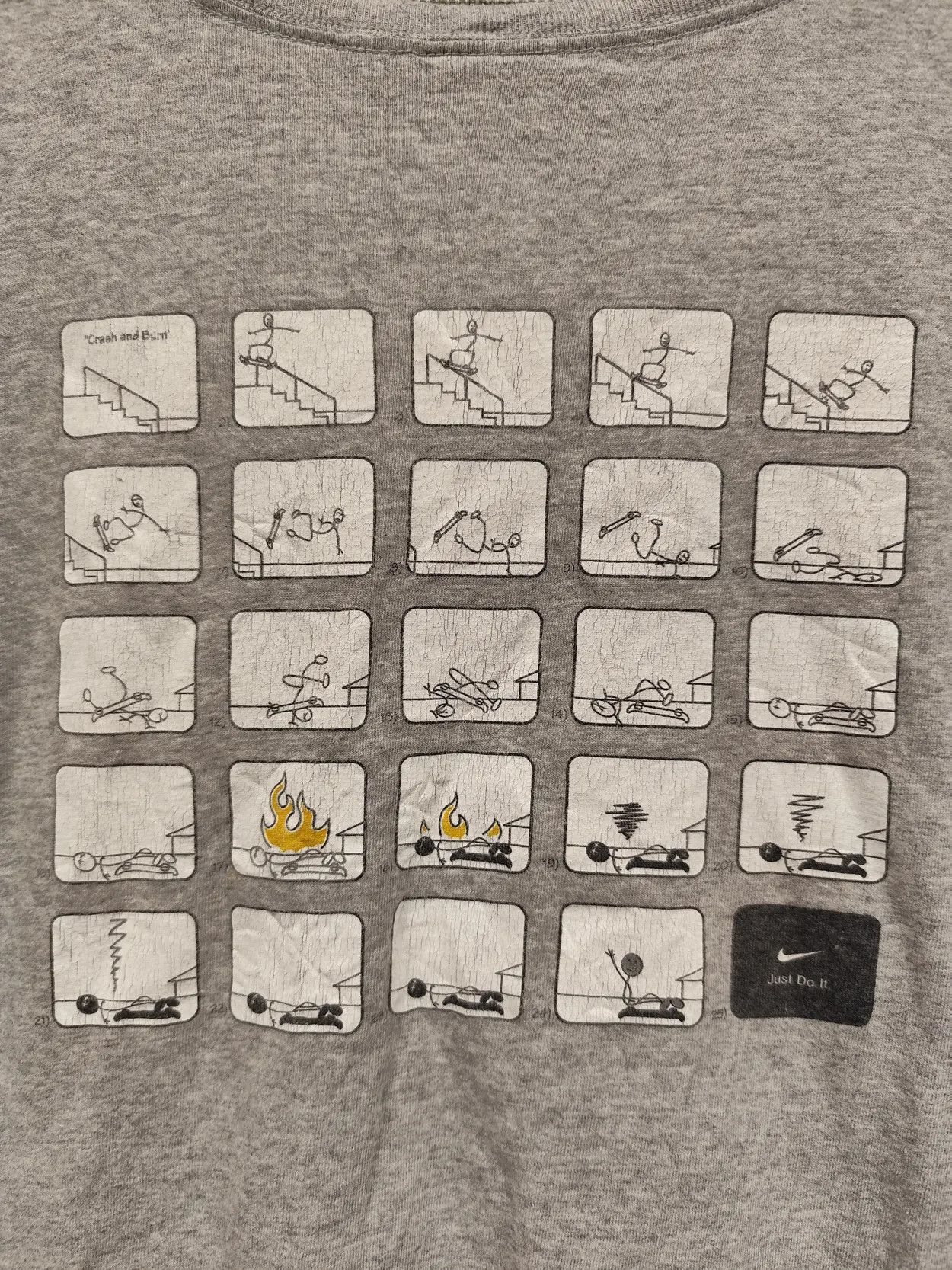 Nike Vintage t shirt nike crash and burn Size US M / EU 48-50 / 2 - 3 Thumbnail