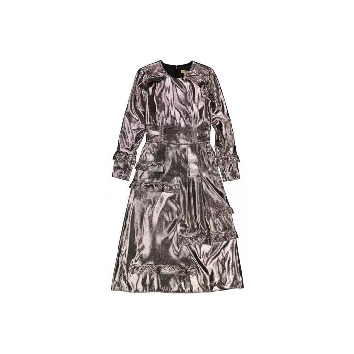 Burberry Silver Long Sleeve Dress for Women 0079 Womenswear