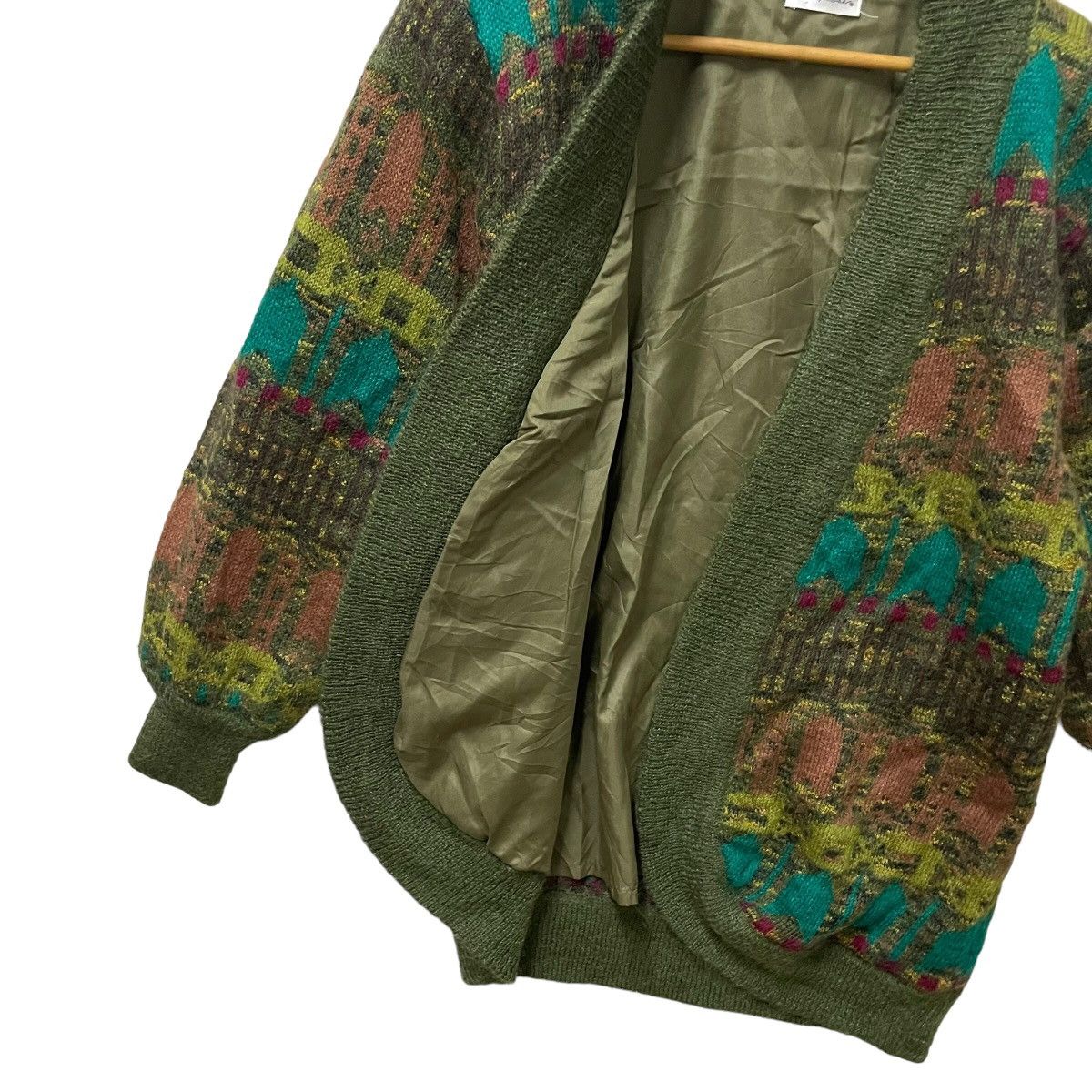 Japanese Brand Vintage joy rose wool knited cardigan multicolours Size US L / EU 52-54 / 3 - 2 Thumbnail