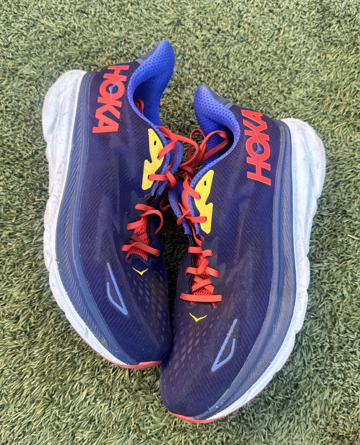 Hoka Hoka One One Clifton 9 Blue Cushioning Road Running Shoes 14 Size US 14 / EU 47 - 2 Thumbnail