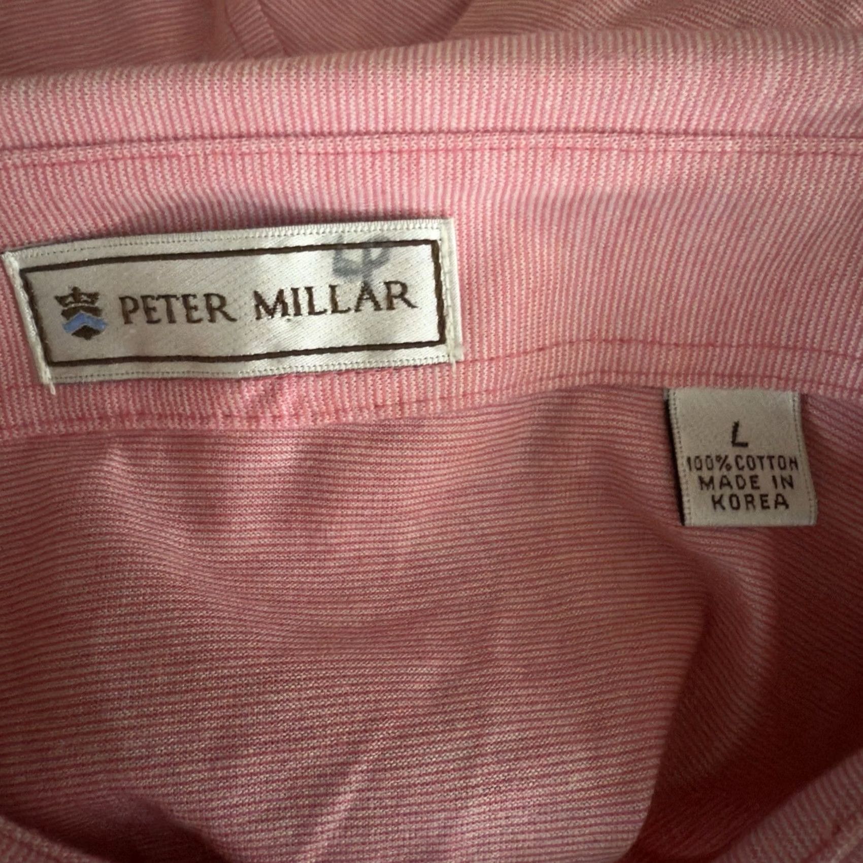 Peter Millar Peter Millar Polo Shirt Mens L Pink 100% Cotton Shirt Size US L / EU 52-54 / 3 - 4 Thumbnail