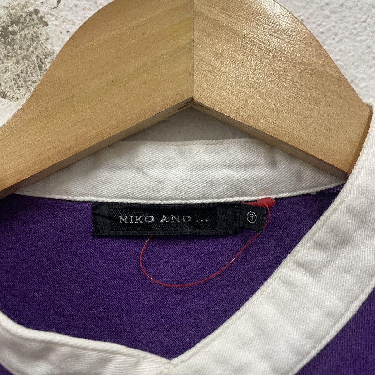 Japanese Brand × Vintage 🔥🇯🇵Vintage Niko And … Colour Block Retro Mandarin Collar Tee Size US L / EU 52-54 / 3 - 9 Thumbnail