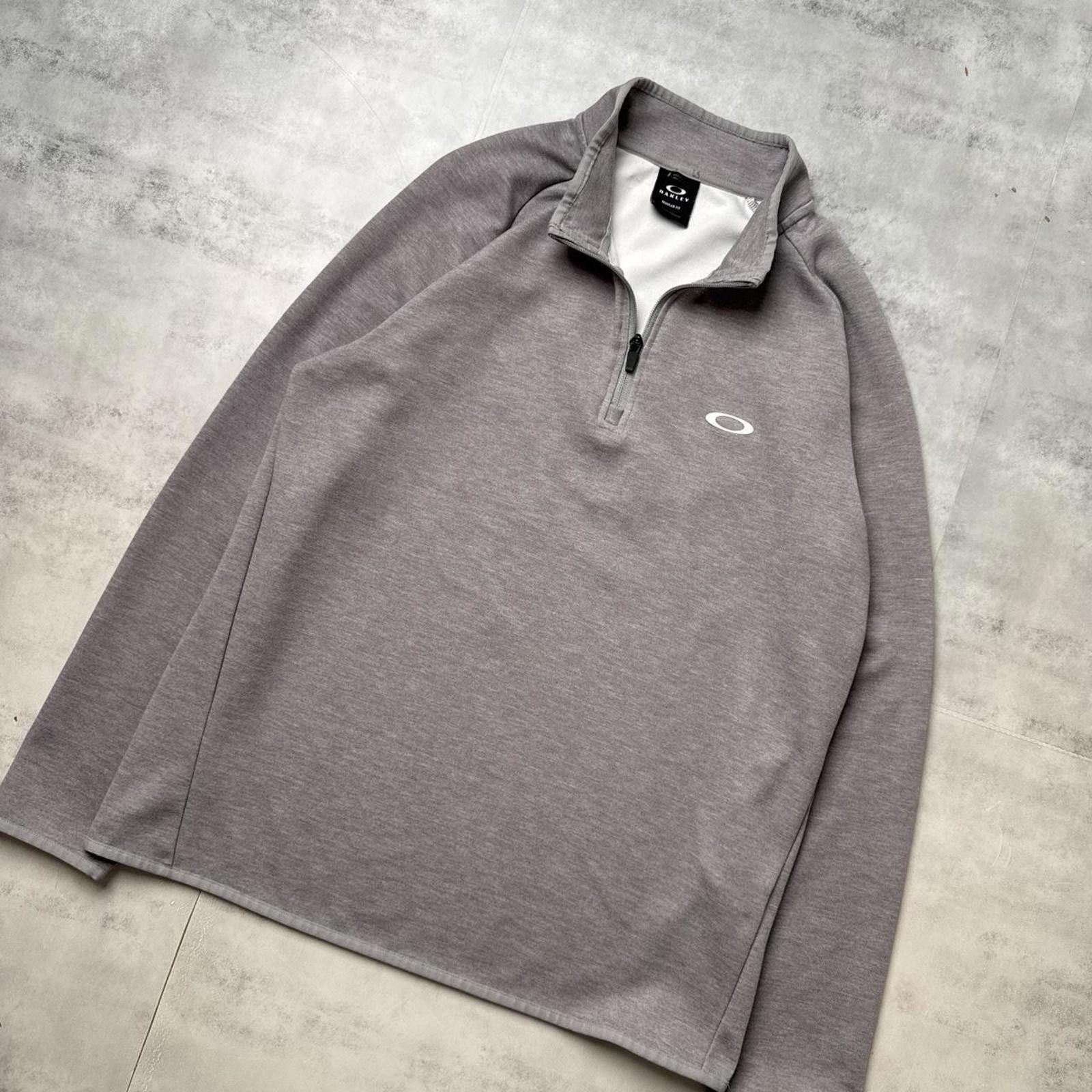 Oakley Y2K Oakley Grey Quarter Zip Up Jacket Size US S / EU 44-46 / 1 - 2 Thumbnail