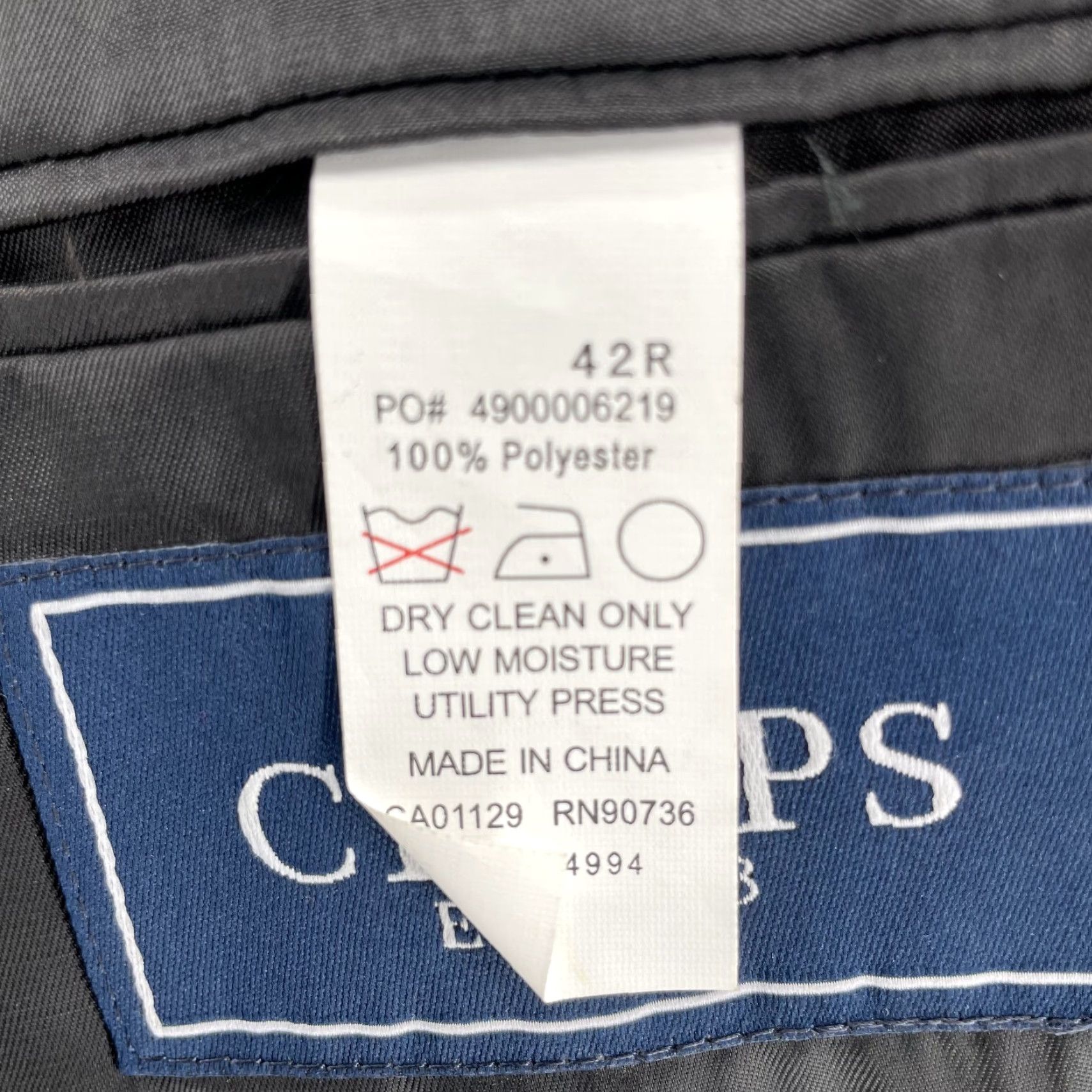 Chaps Chaps Ralph Lauren Blazer Men's 42R Black Sport Coat Jacket Corpcore Academia Size 42R - 4 Thumbnail