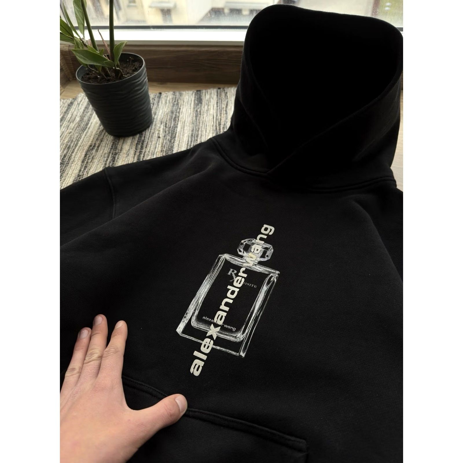 Alexander Wang VINTAGE Alexander Wang Hoodie Mens M Black Logo 90s Designer Retro Hip Hop Size US M / EU 48-50 / 2 - 3 Thumbnail