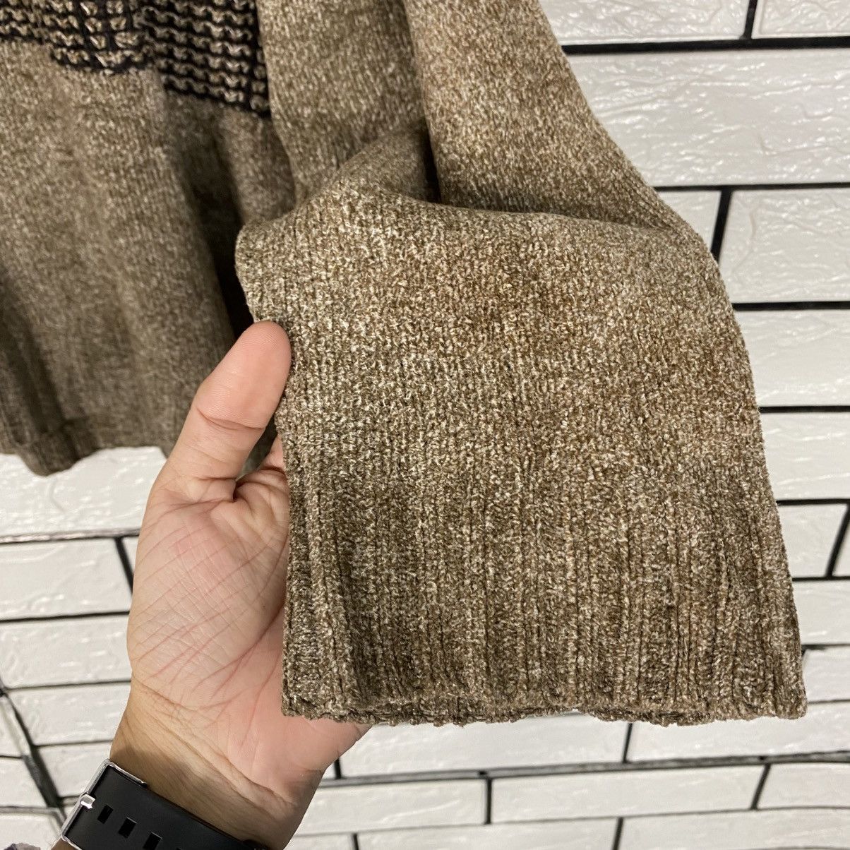 Japanese Brand 📌Vintage Knit Sweatshirt Patrizio Francessa Striped Size US L / EU 52-54 / 3 - 12 Thumbnail