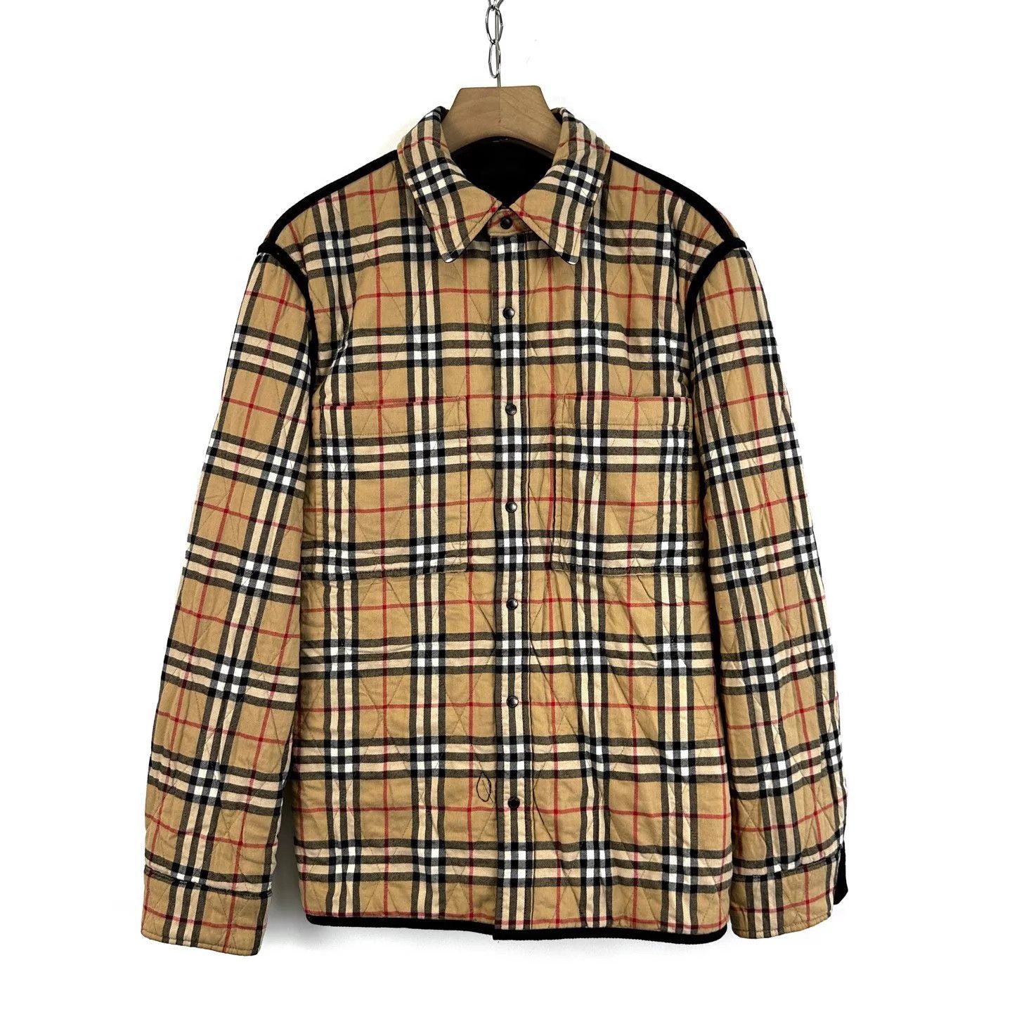 Burberry Burberry Reversible Black Check Collar Jacket 50 Size US M / EU 48-50 / 2 - 1 Thumbnail
