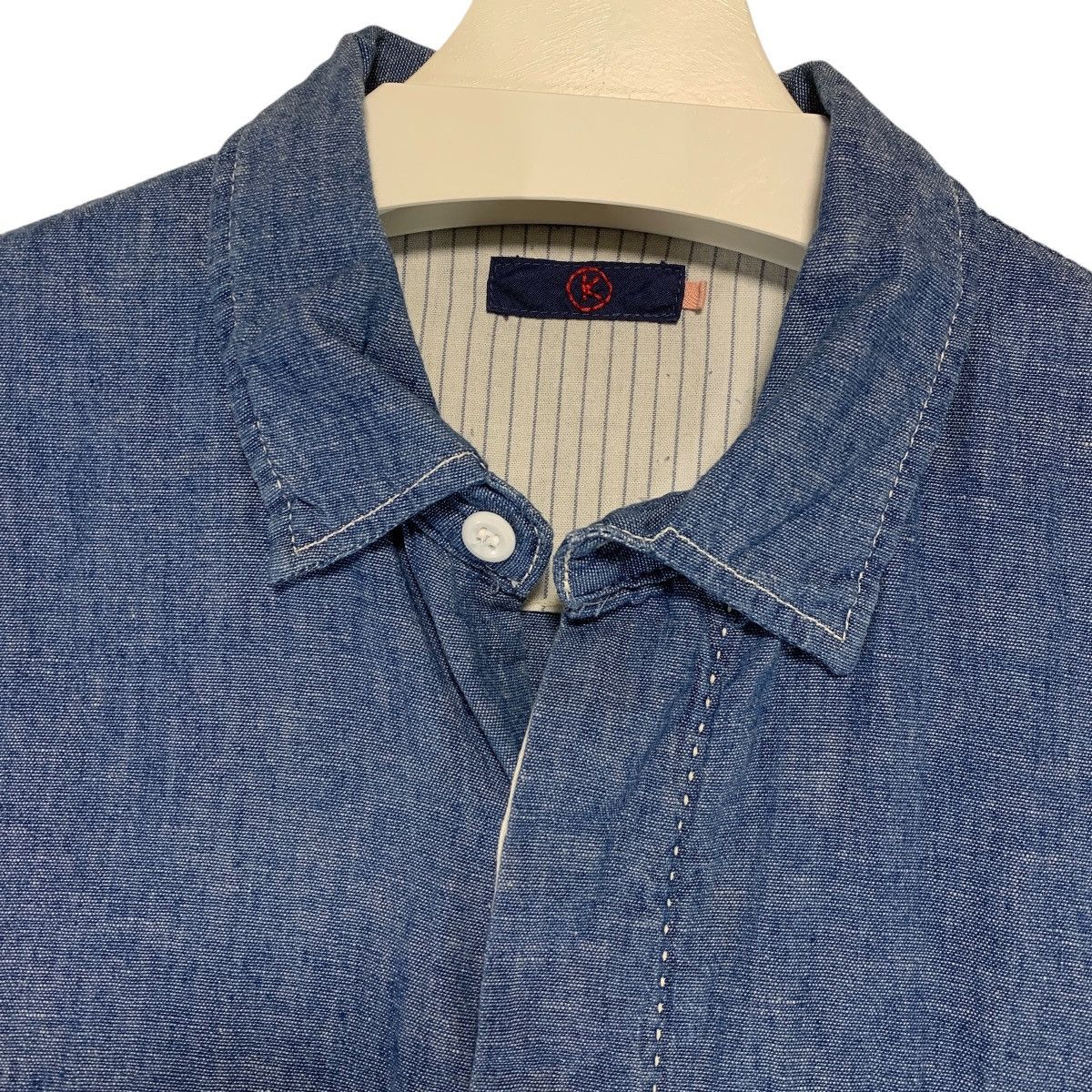 Kapital KAPITAL CONCHO BUTTON CHAMBRAY S/S SHIRT Size US M / EU 48-50 / 2 - 3 Thumbnail
