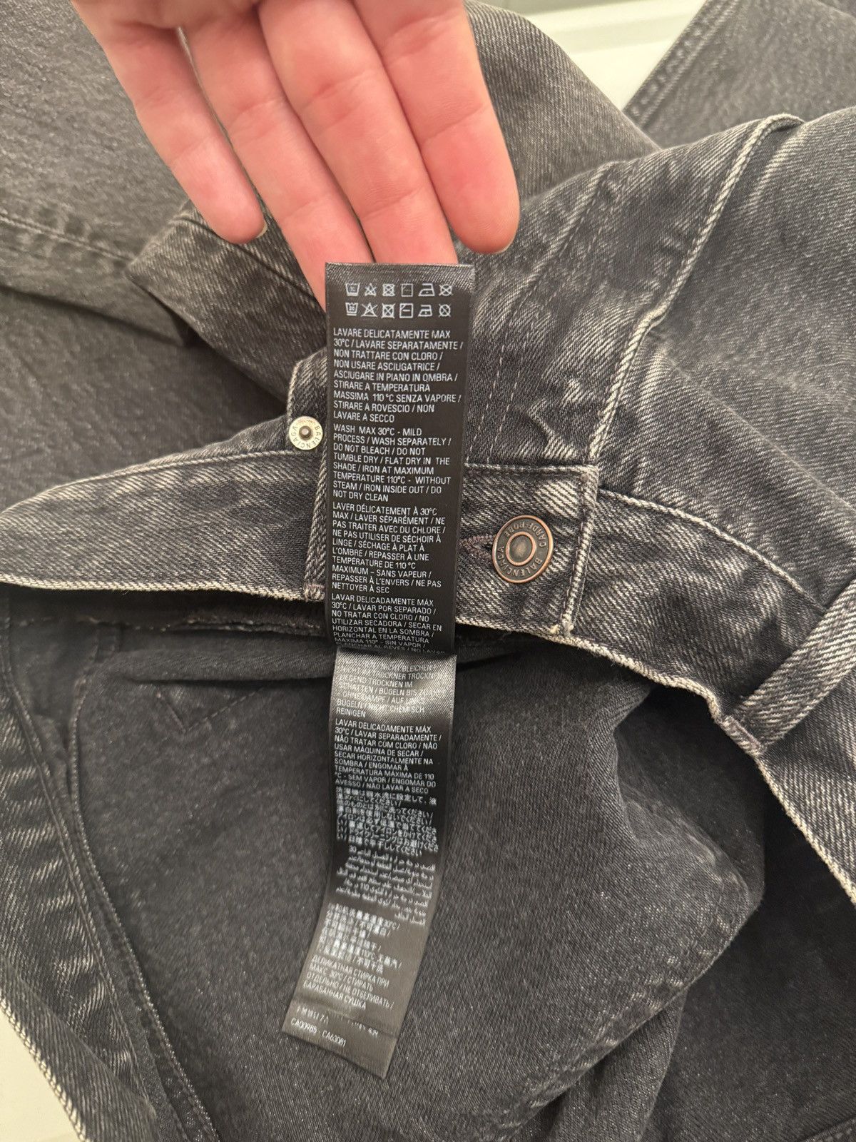 Balenciaga Balenciaga flared Japanese washed black denim Size US 32 / EU 48 - 10 Thumbnail