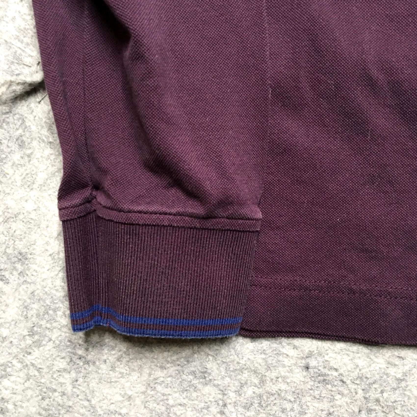 Harmont & Blaine Harmont & Blaine Polo Shirt Mens XL Burgundy Long Sleeve Narrow Fit Hound Logo Size US XL / EU 56 / 4 - 2 Thumbnail