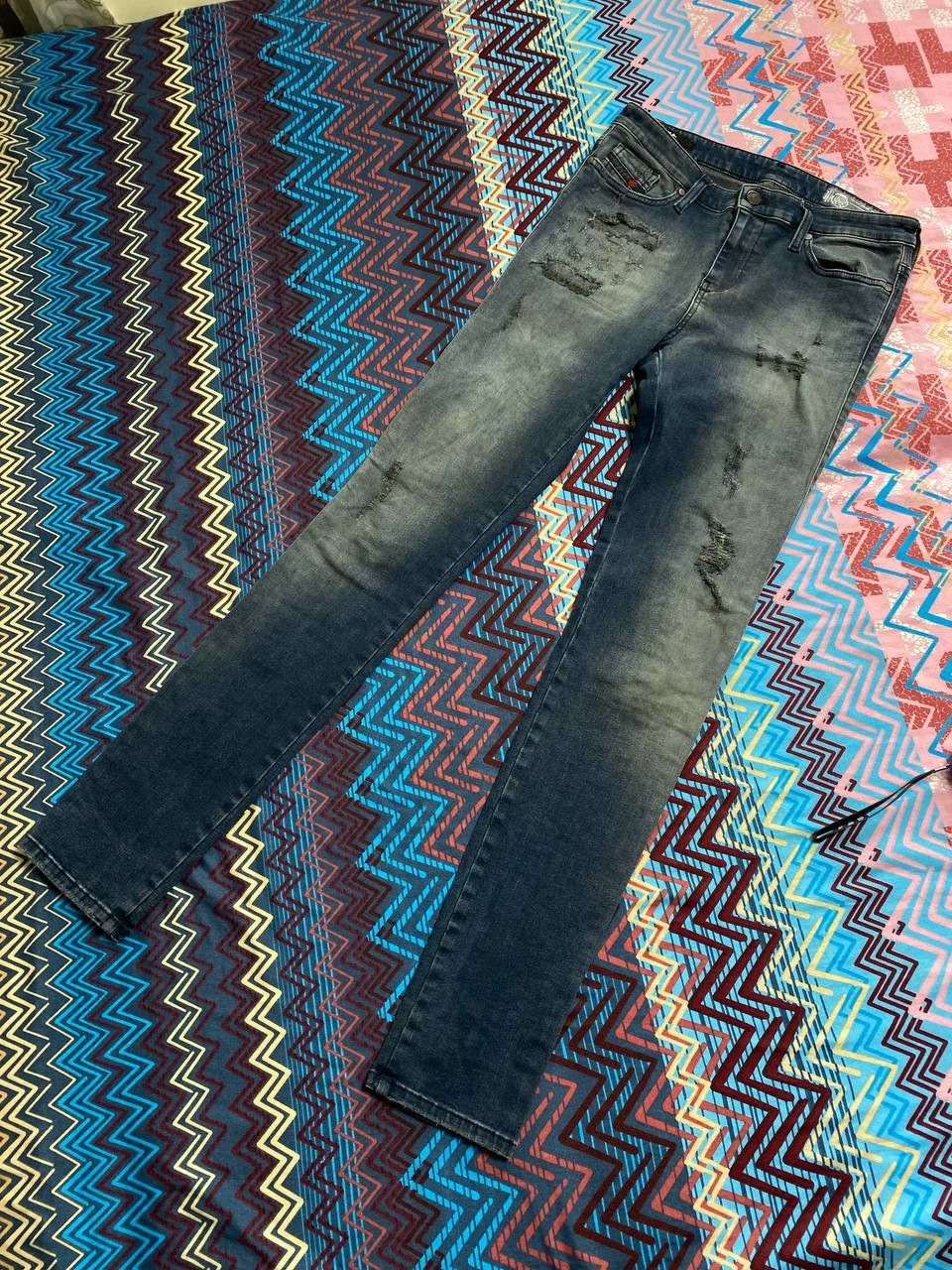 Diesel × Japanese Brand × Vintage Vintage Diesel Faded Distressed Y2K Jeans Size 29" - 14 Thumbnail