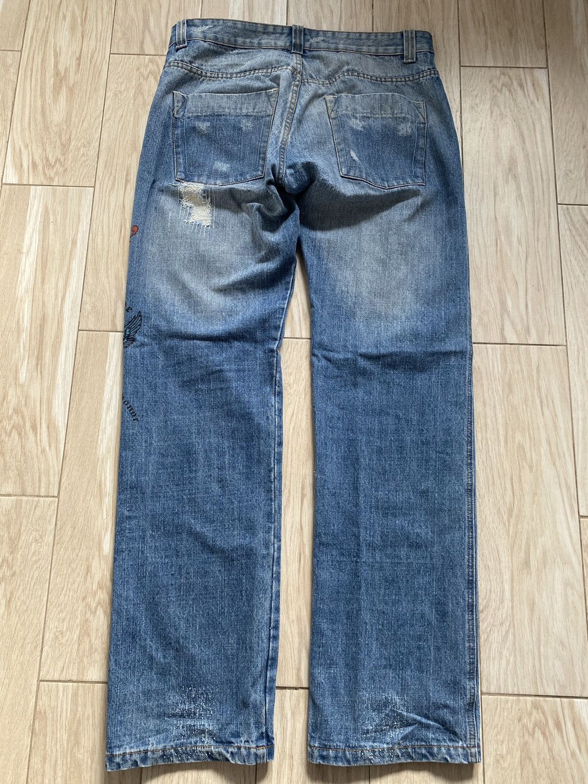 Japanese Brand Avant Garde Custom Wide Leg Jeans Size US 36 / EU 52 - 6 Thumbnail
