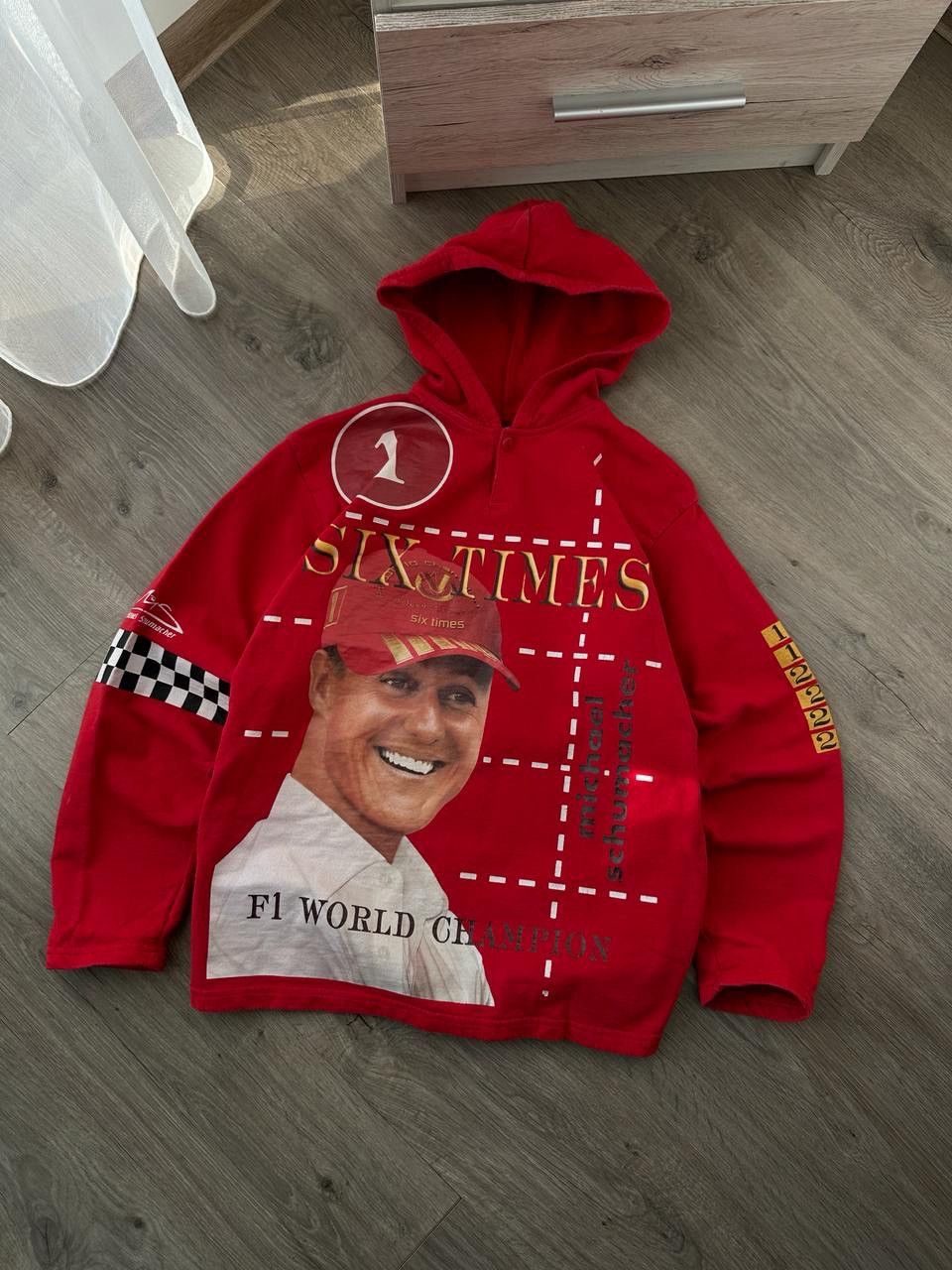 Formula 1 × Vintage Vintage Ferrari Michael Schumacher Racing Red Hoodie Size US M / EU 48-50 / 2 - 5 Thumbnail