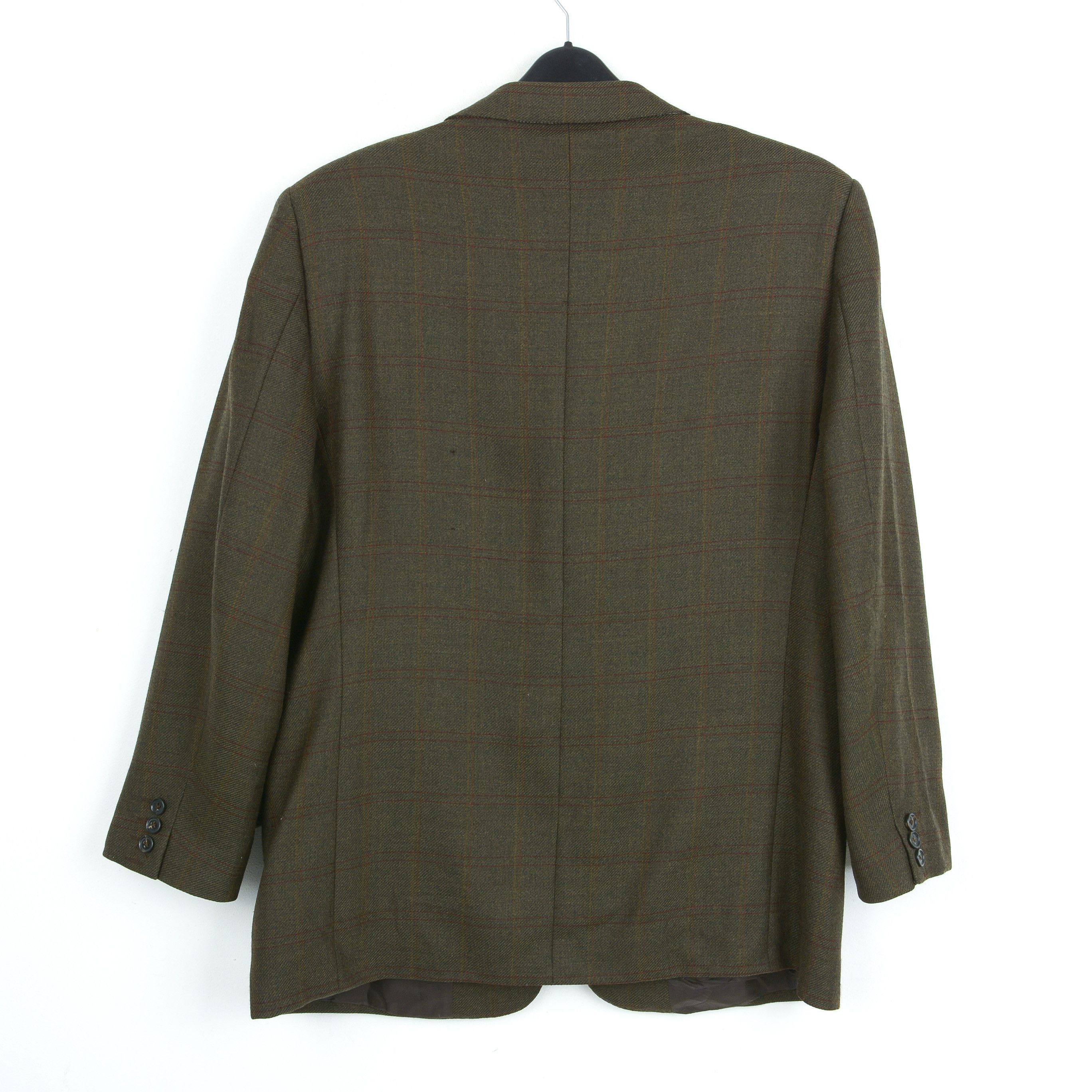 Ermenegildo Zegna Men Wool Blazer Check UK 44 US Jacket Plaid Coat EU 54 Size 44R - 6 Thumbnail