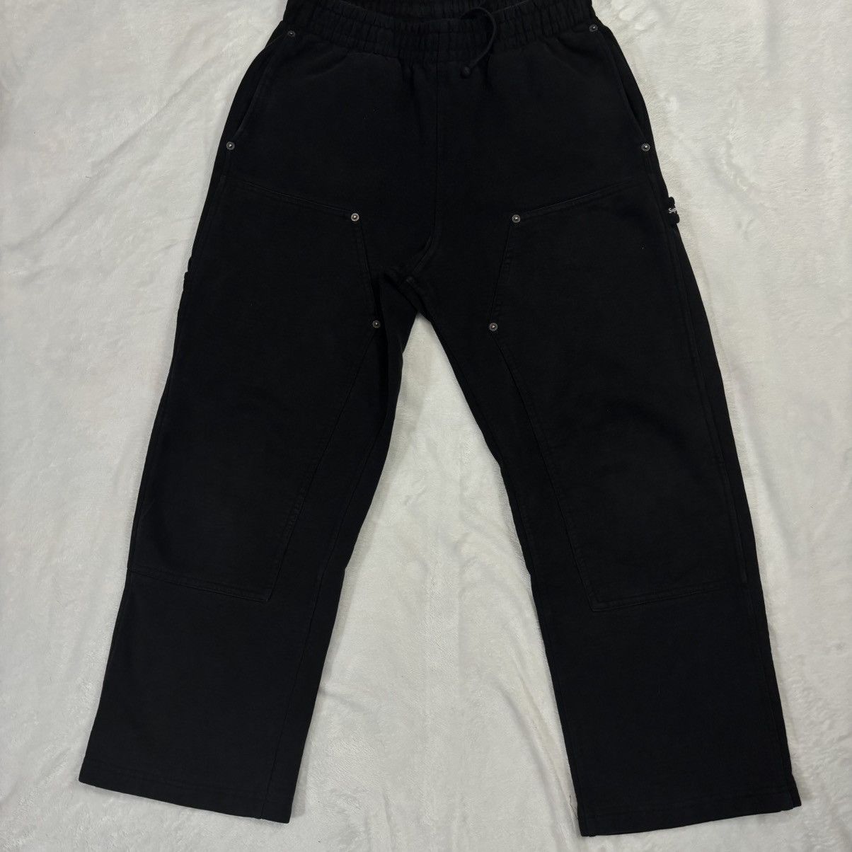 Supreme Supreme Baggy Sweatpants Double Knee Painter Black Mens S Size US 30 / EU 46 - 6 Thumbnail
