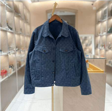 Louis Vuitton Louis Vuitton Monogram Jacquard Denim Jacket Size US S / EU 44-46 / 1 - 1 Thumbnail