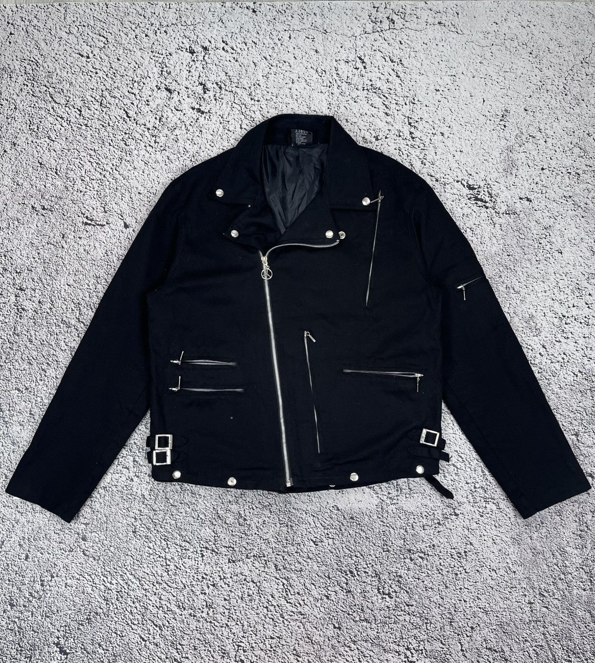 Japanese Brand Vintage Zipper Perfecto Biker Opium Skull Denim Jacket Size US L / EU 52-54 / 3 - 1 Thumbnail