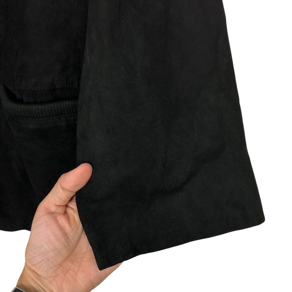 Japanese Brand 📌Rich Black Vintage Leather Jacket Prinzipal Issey Miyake Size US M / EU 48-50 / 2 - 16 Thumbnail
