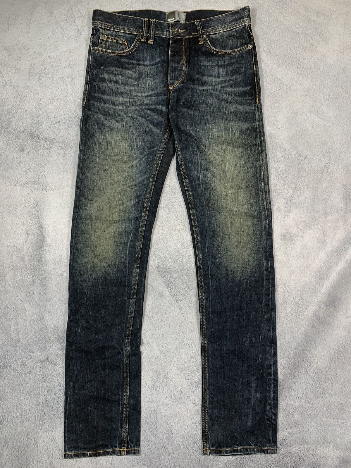 Japanese Brand × Vintage Vintage Y2K Japanese faded Bench denim jeans streetwear 30 Size US 30 / EU 46 - 4 Thumbnail