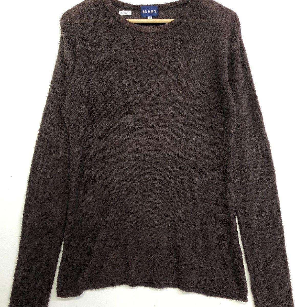 Beams Plus × Japanese Brand × Vintage Vintage Beams Brown Plain Minimalist Knitwear Size US M / EU 48-50 / 2 - 3 Thumbnail