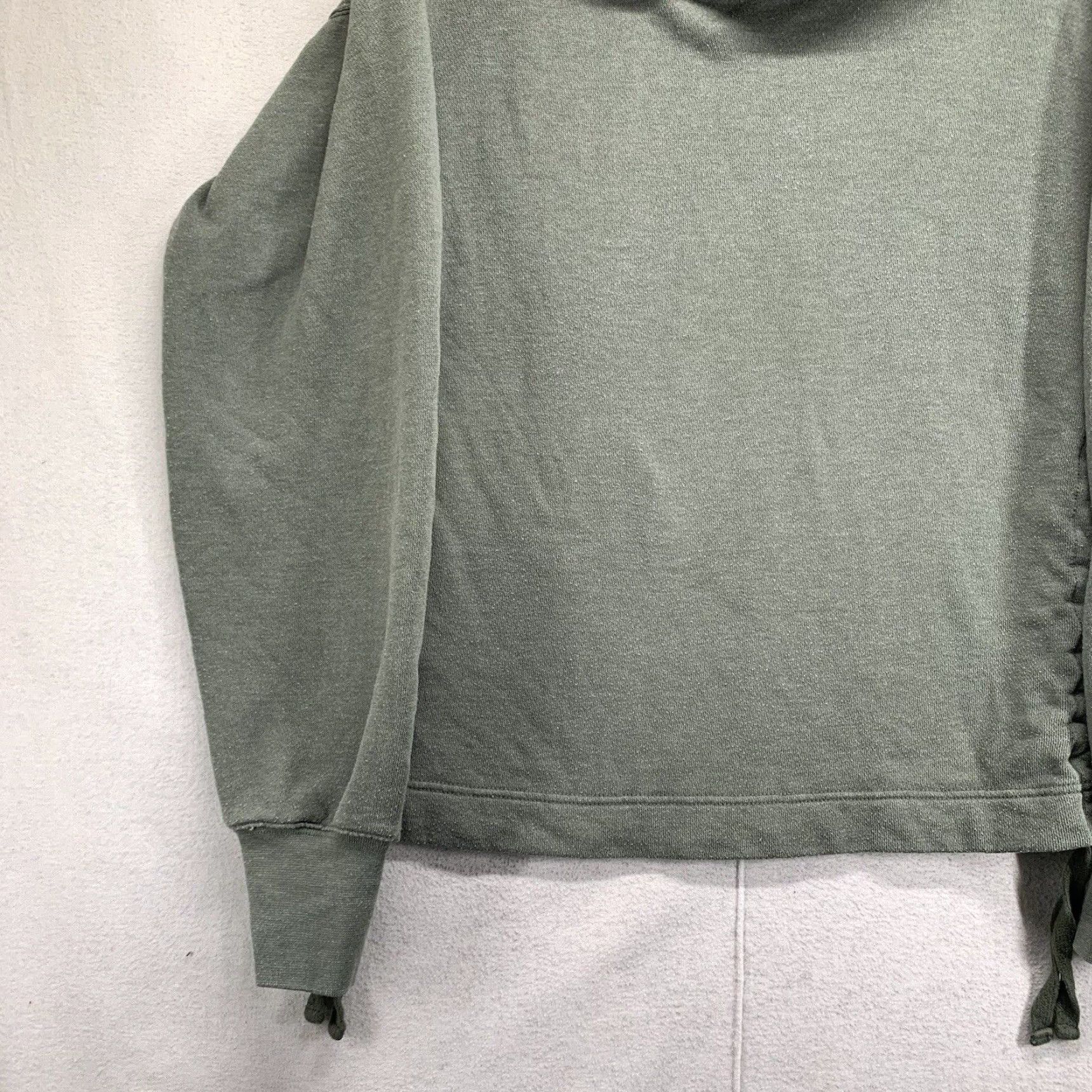 Vintage Aerie Hoodie Olive Green Sweatshirt Size Small Side Ties Size S / US 4 / IT 40 - 6 Thumbnail