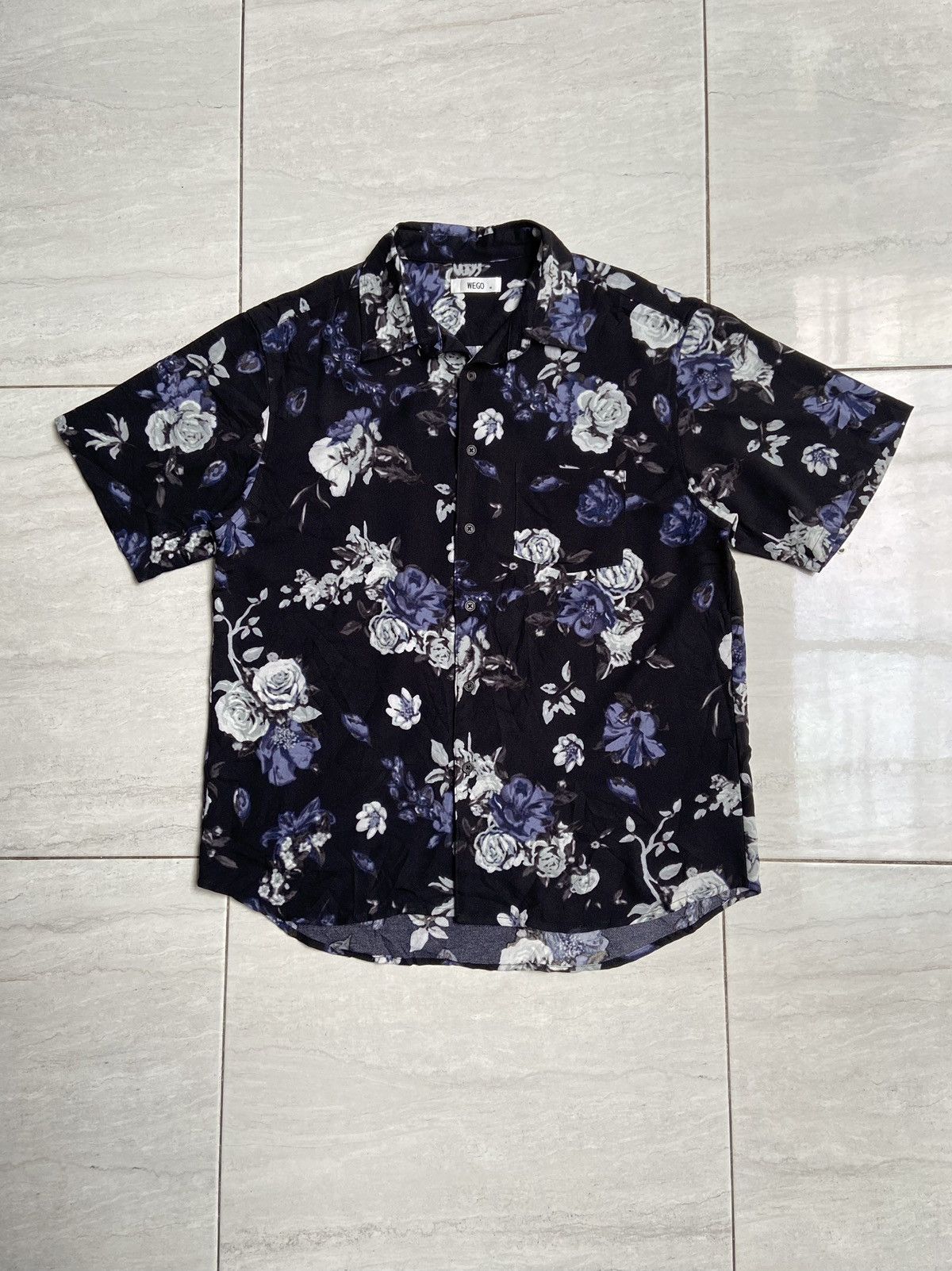 Designer × Japanese Brand WEGO Flower Motive Shirt Size US L / EU 52-54 / 3 - 1 Thumbnail
