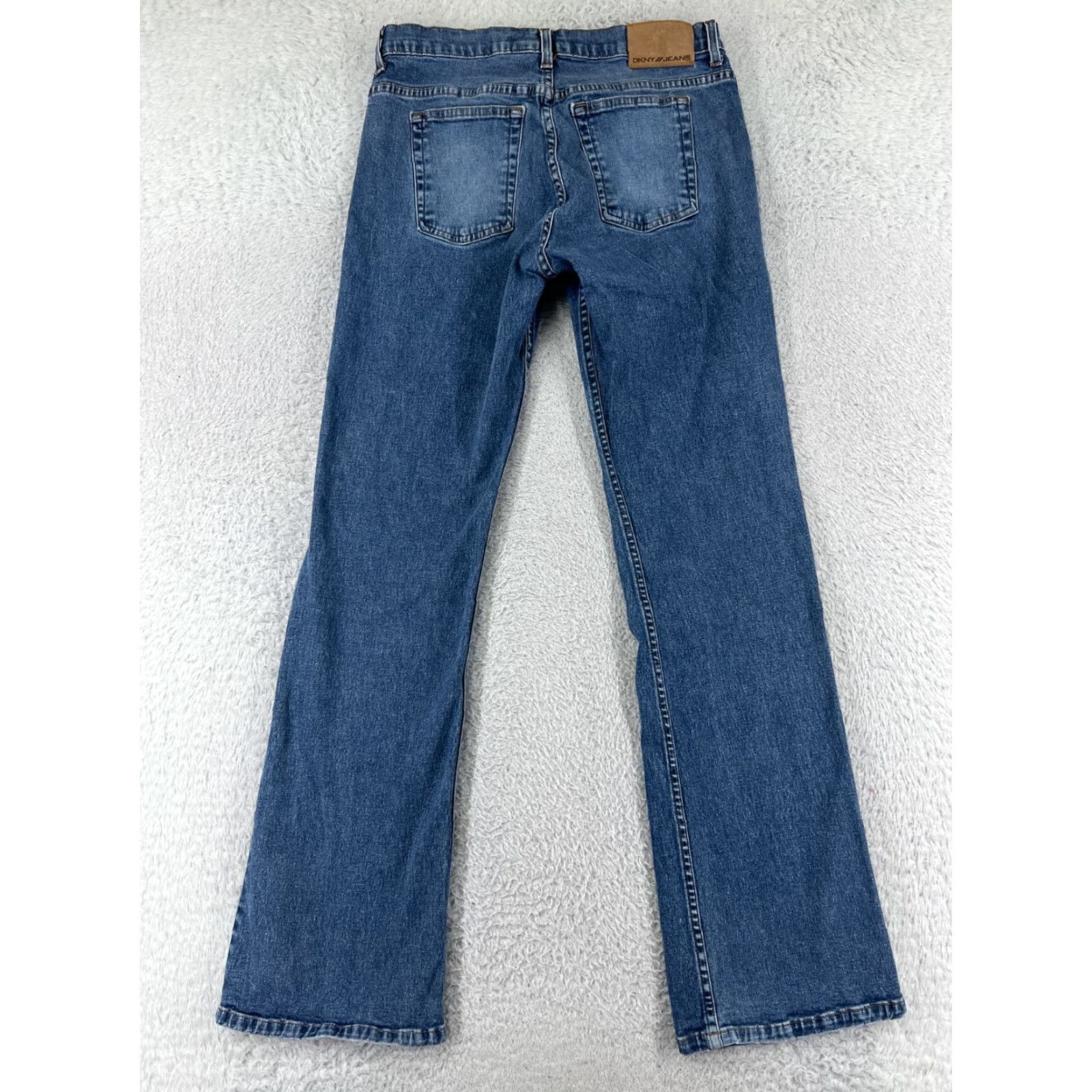 DKNY VINTAGE DKNY Jeans Womens 6 Blue Denim Bootcut 5-Pocket Design Zip Inseam 30 in Medium Wash Size 28" / US 6 / IT 42 - 2 Thumbnail