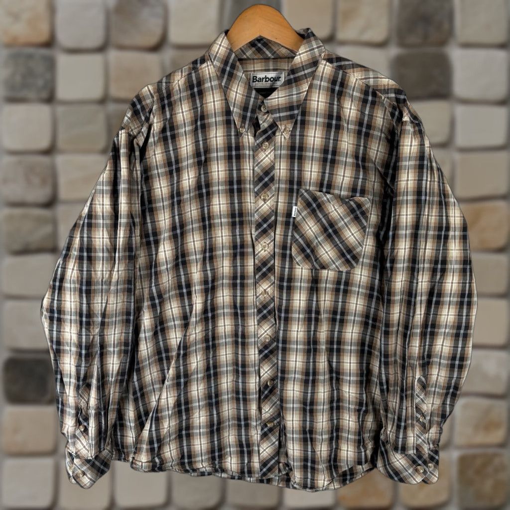 Barbour Barbour Shirt Mens XL Multicolor Plaid Cotton Button-Down Pocket Casual Comfort Size US XL / EU 56 / 4 - 1 Thumbnail