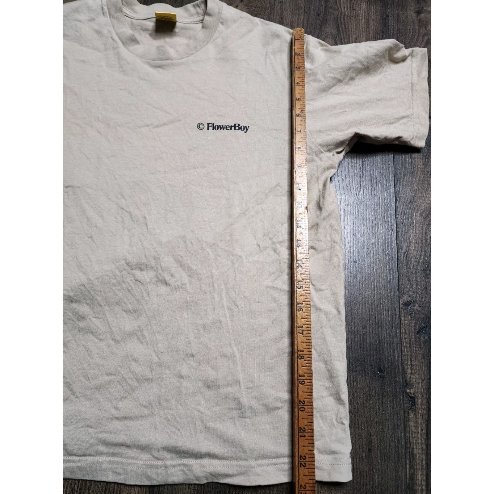 Golf Wang VINTAGE Golf Wang Mens T-Shirt Short Sleeve Crew Neck Cotton Save the Bees Flower Boy Designer Hip Hop Classic S Beige Size US S / EU 44-46 / 1 - 3 Thumbnail