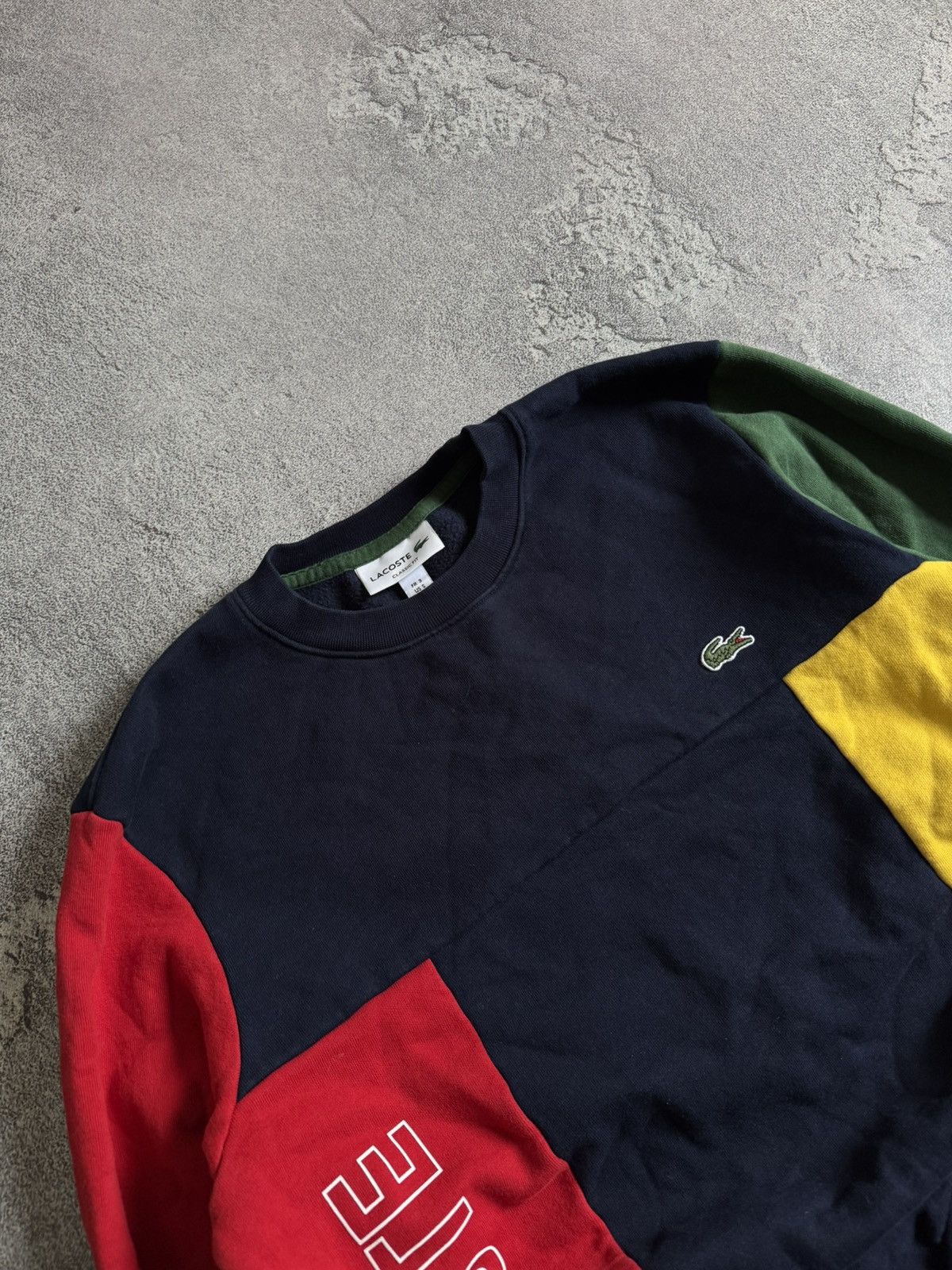 Designer × Lacoste Lacoste S big logo sweatshirt jumper pullover long sleeve Size US S / EU 44-46 / 1 - 2 Thumbnail