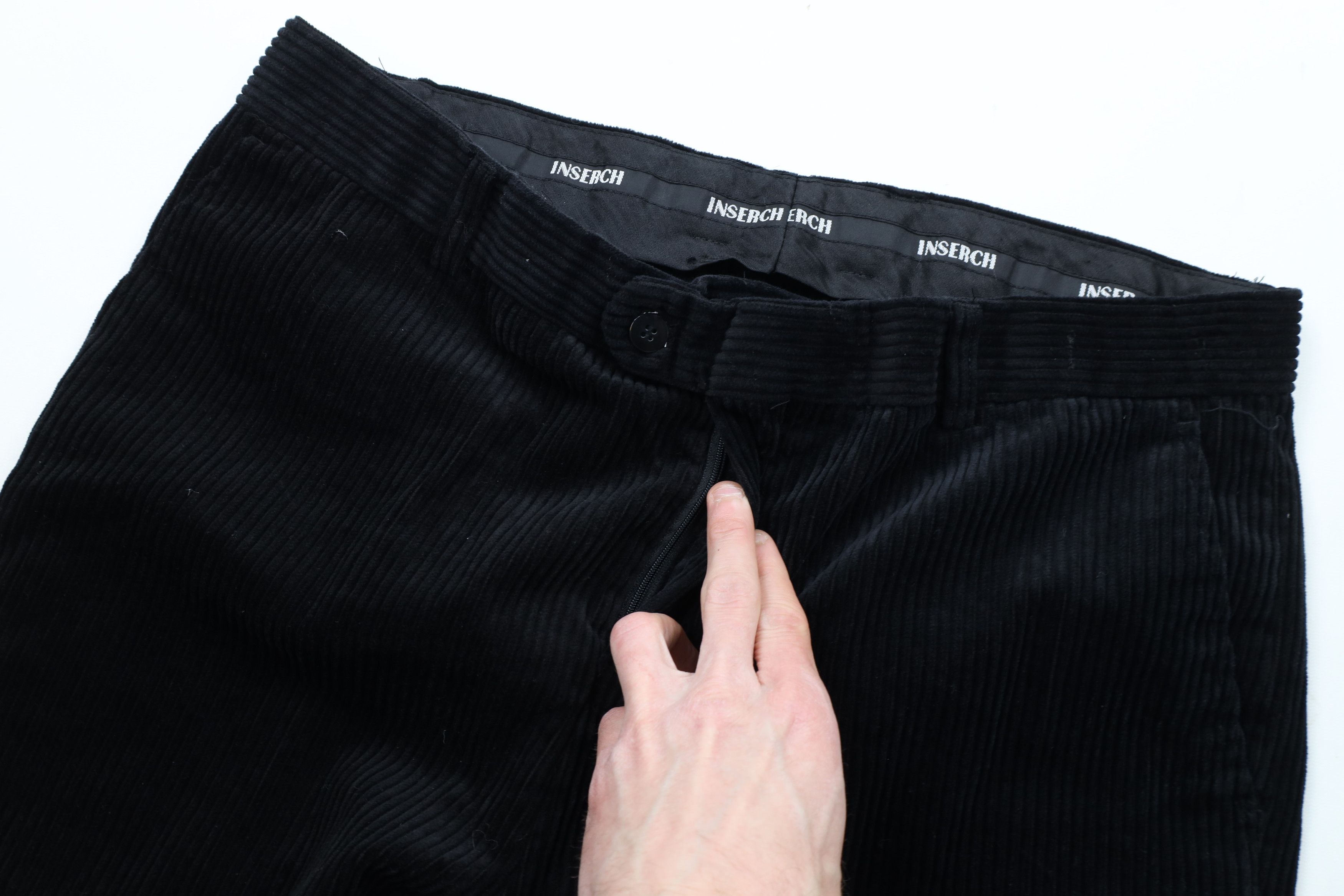 Vintage Vintage 90s Streetwear Wide Leg Corduroy Chino Pants Black Size US 36 / EU 52 - 6 Thumbnail