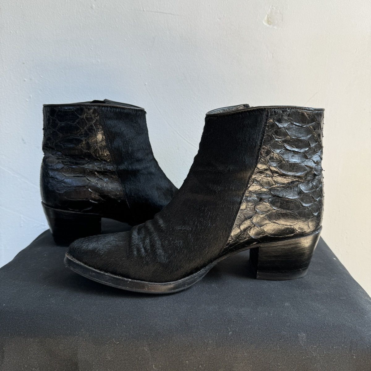 Sendra Notabene by Sendra Pony Crocodile Leather Cowboy Boots Size US 10 / IT 40 - 7 Thumbnail