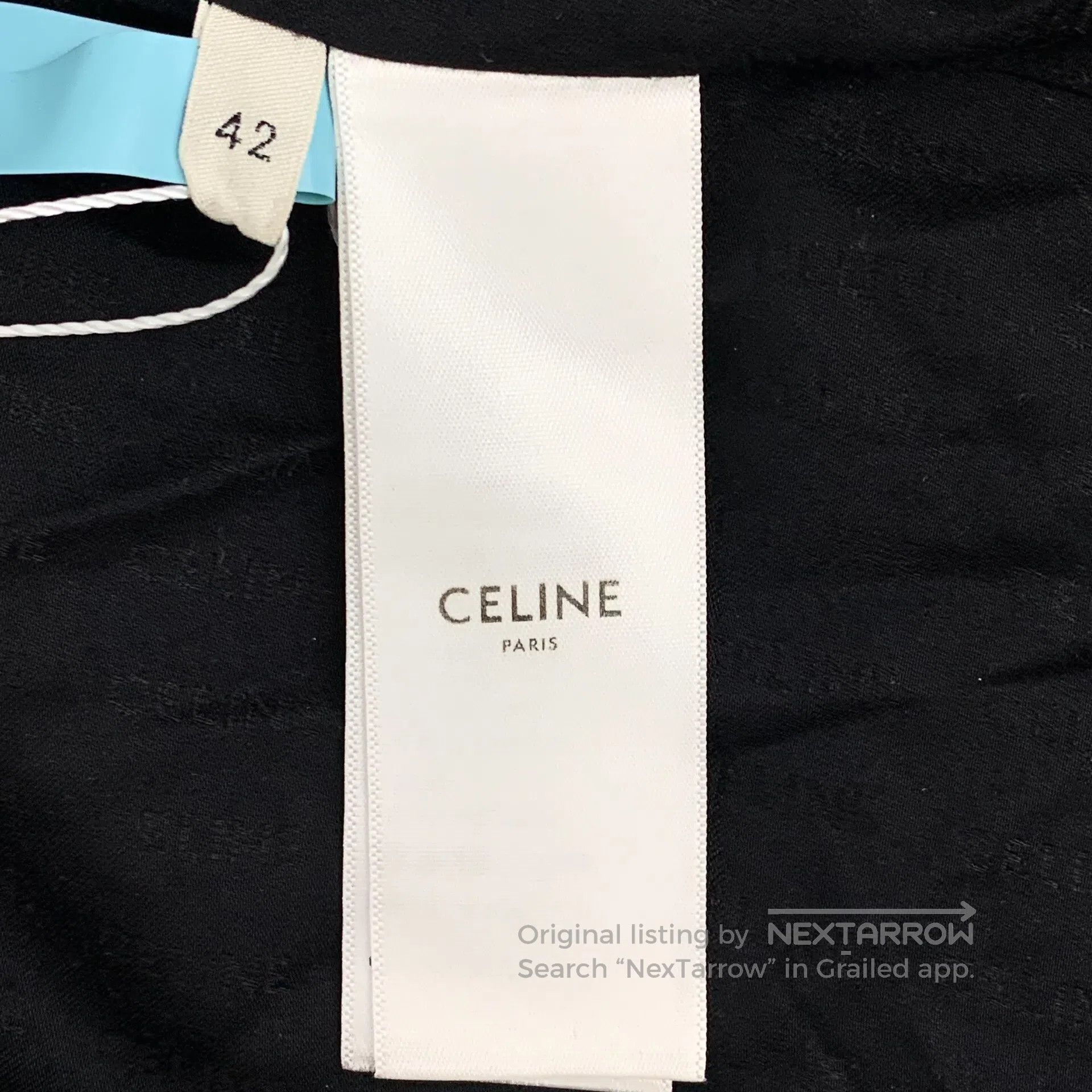Celine CELINE Black Wool Crew Neck Single Breasted Long Sleeve Wo Size M / US 6-8 / IT 42-44 - 7 Thumbnail