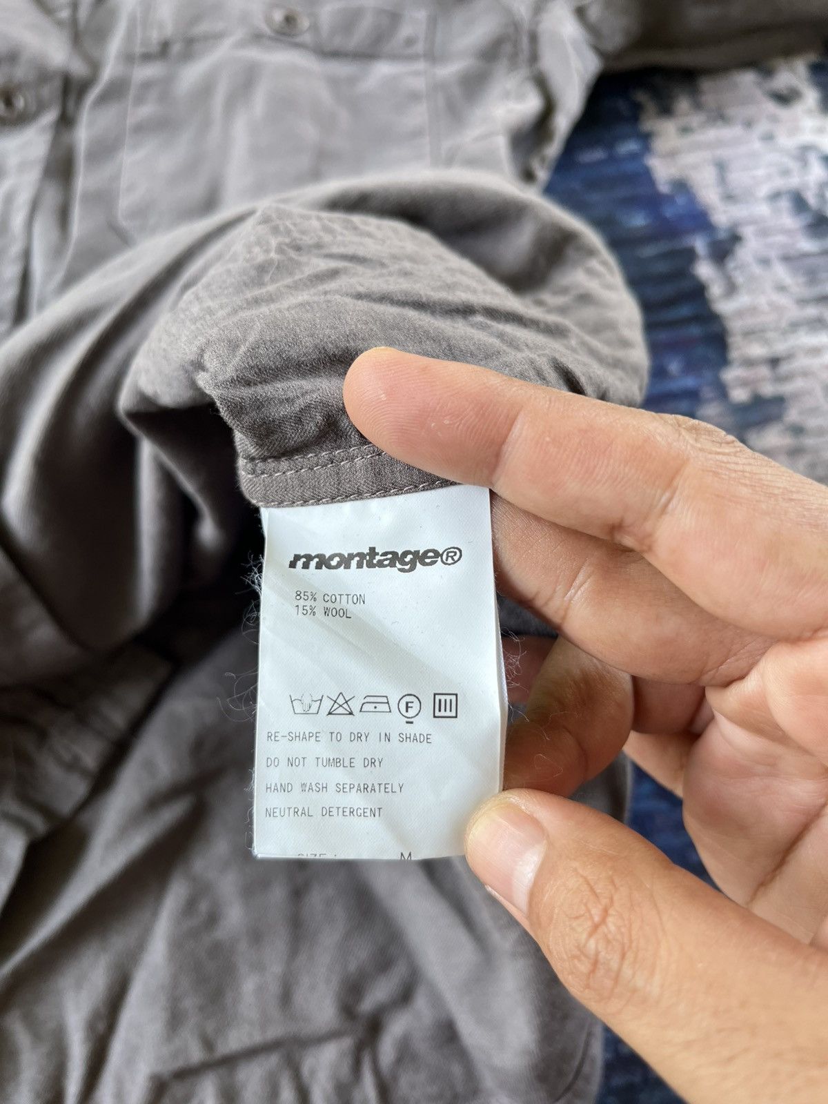 Japanese Brand × Montage RARE MONTAGE MILITARY STYLE POCKET SHIRT BUTTON UP Size US M / EU 48-50 / 2 - 7 Thumbnail