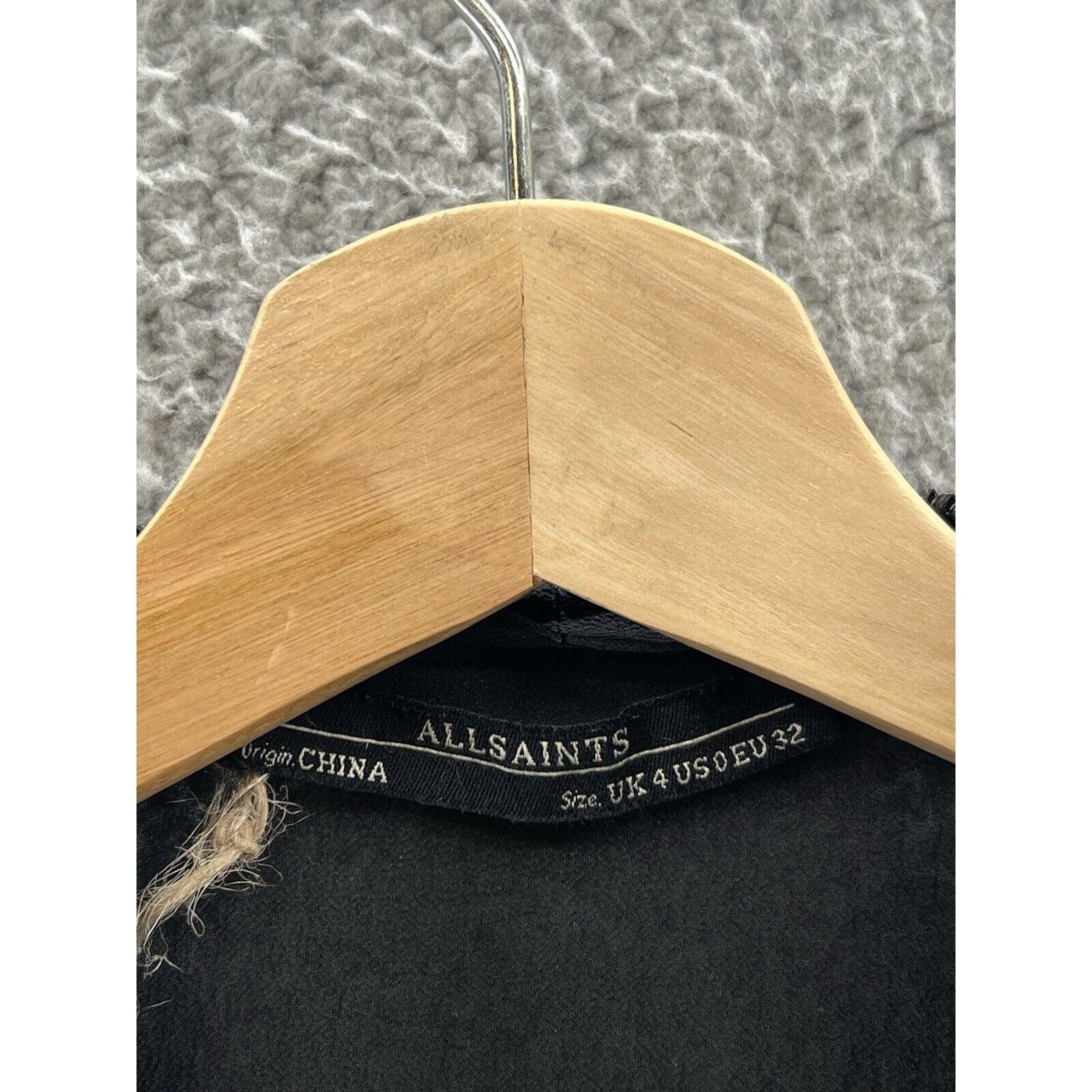 Allsaints All Saints Black Mid Length Silk Zip Tunic Dress UK 4 US 0 Size S / US 4 / IT 40 - 3 Thumbnail