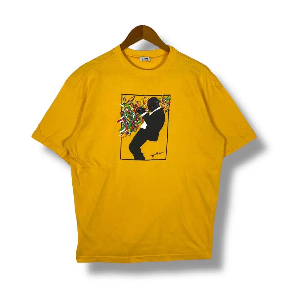 JUN MEN Vintage 90's JUN MEN Jazz Man Art Graphic Tee Shirt Size US M / EU 48-50 / 2 - 1 Thumbnail