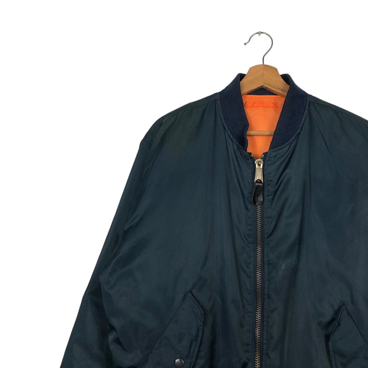 Japanese Brand 📌Vintage Reversible Bomber Jacket Ma-1 Phantom Military Size US L / EU 52-54 / 3 - 10 Thumbnail
