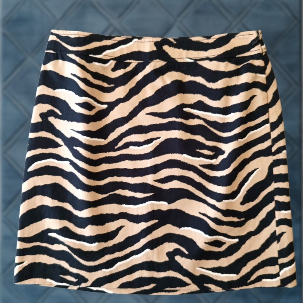 Talbots Talbots Skirt Petites 8P Beige Black Animal Print Knee Length Lined Pencil New Women Mens? Size 30" / US 8 / IT 44 - 1 Thumbnail