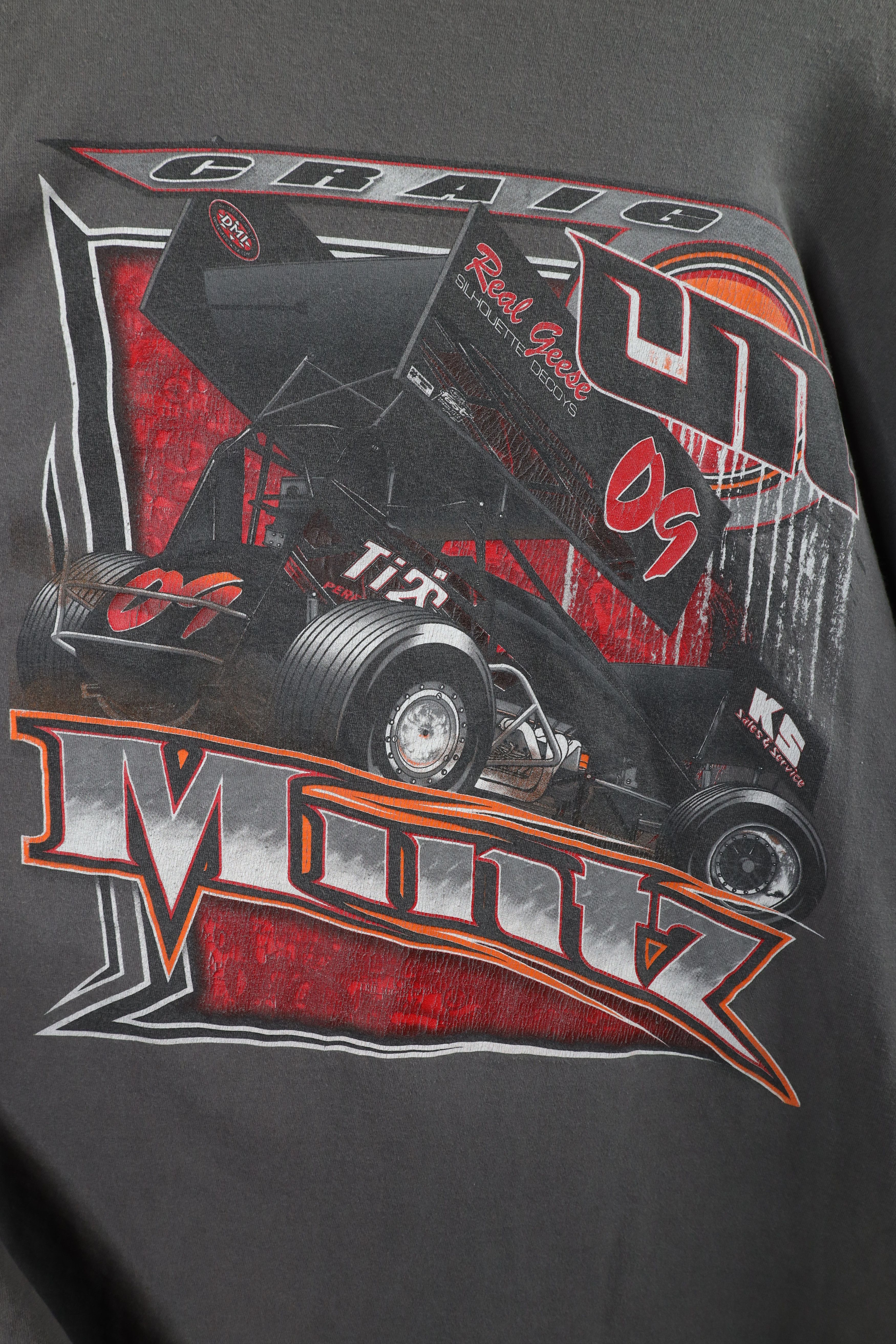 Vintage Vintage Y2K Mintz Racing Long Sleeve T-Shirt Gray Cotton Size US XXL / EU 58 / 5 - 10 Thumbnail