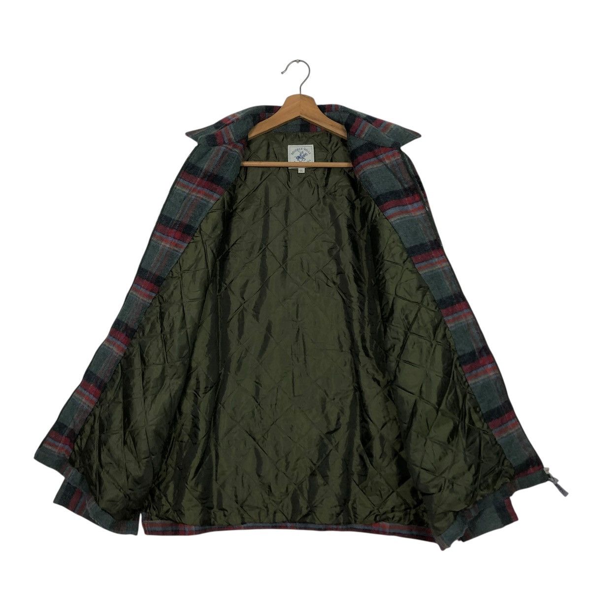 Japanese Brand 🔥VINTAGE CHORE WORK JACKET TARTAN DESIGN BEVERLY HILLS POLO Size US L / EU 52-54 / 3 - 15 Thumbnail
