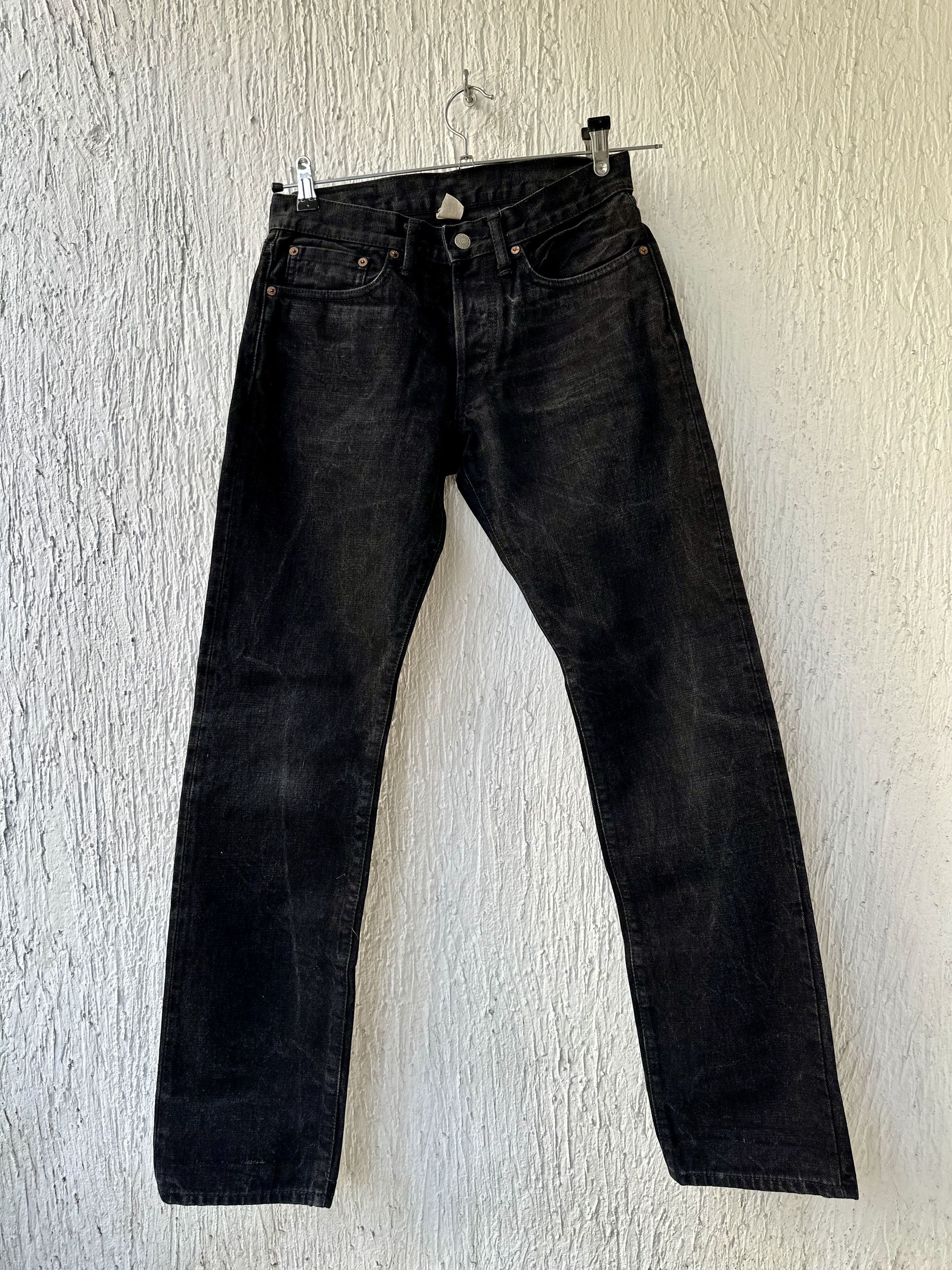 RRL Ralph Lauren black slim fit selvedge jeans Size US 30 / EU 46 - 1 Thumbnail