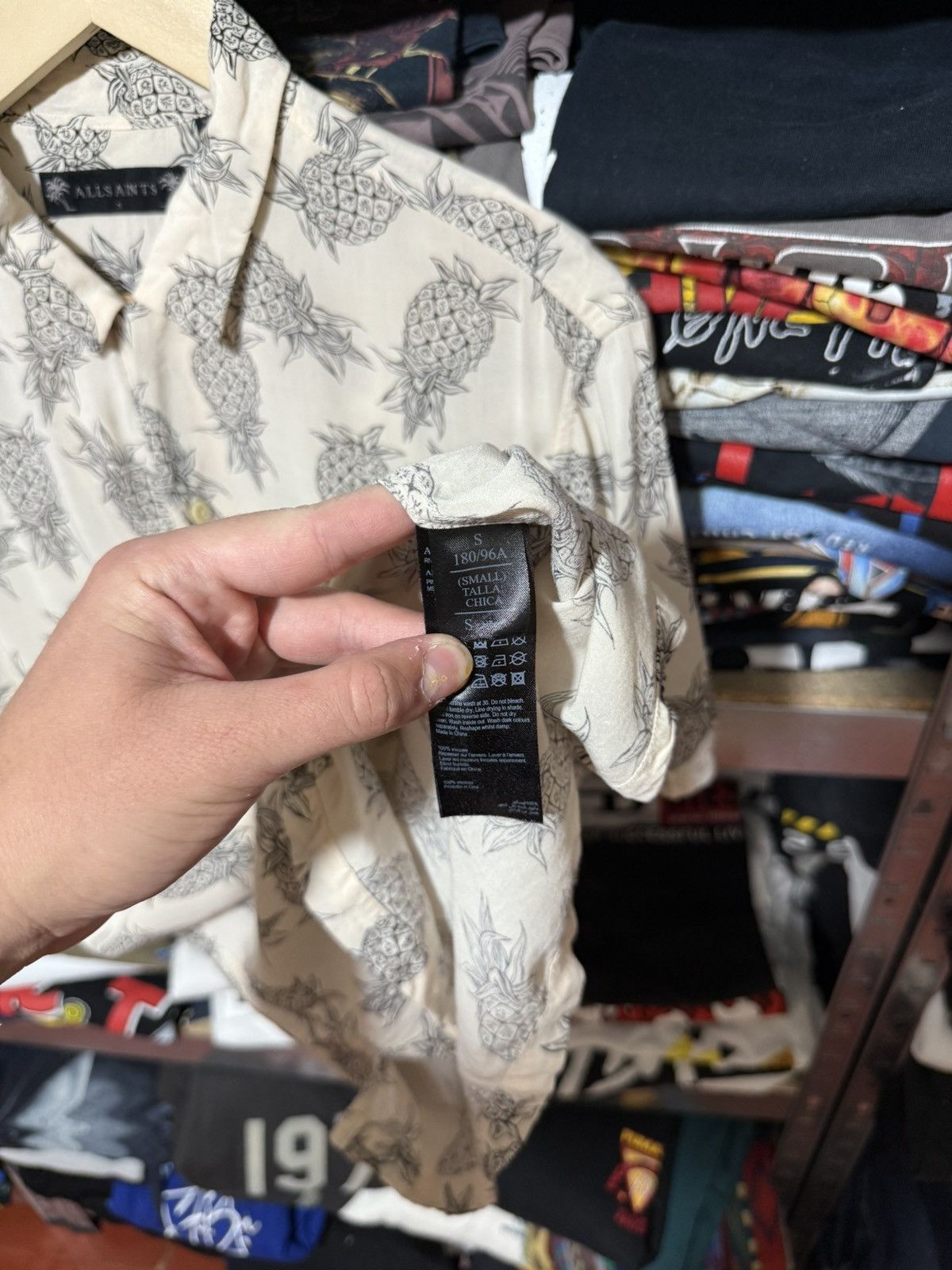 Allsaints Allsaints Ananas AOP Button Shirt Pineapple Summer Party Y2K Size US S / EU 44-46 / 1 - 5 Thumbnail